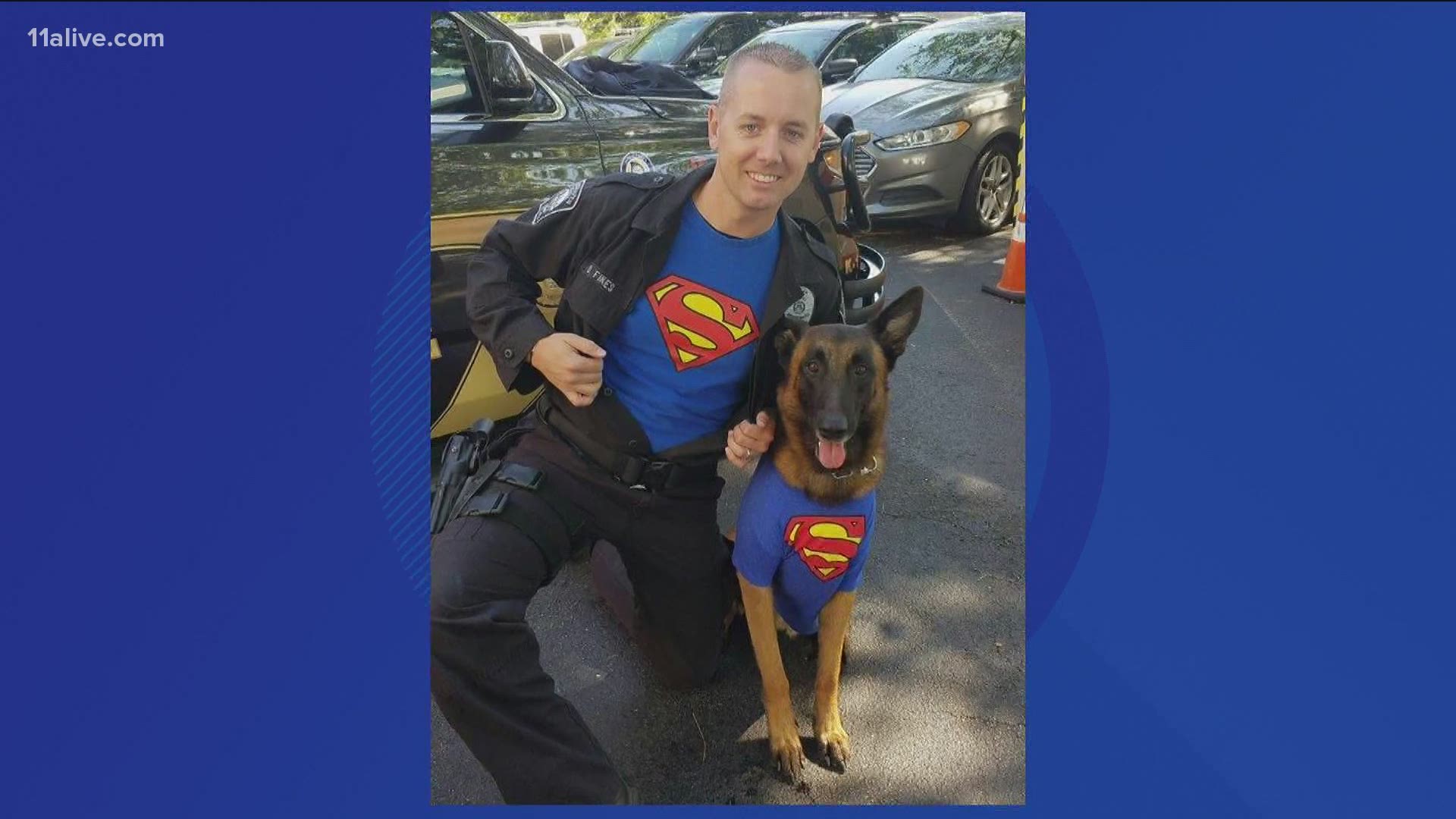 The 10-year-old retired police K-9 has had a storied carrier with the Brookhaven Police Department.