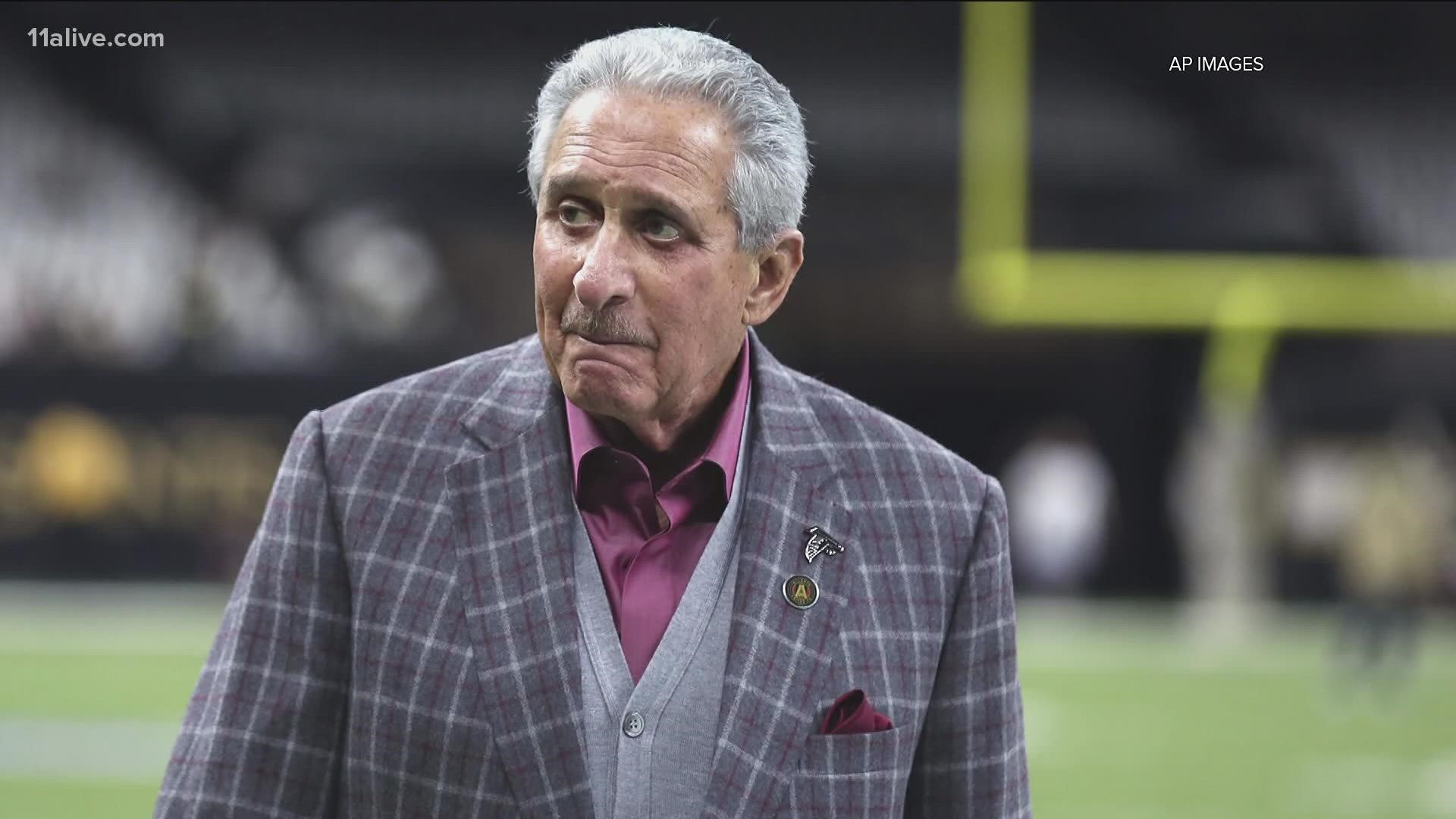 Arthur Blank is now in the running for the NFL's Salute to Service Award. Finalists will be announced in January.