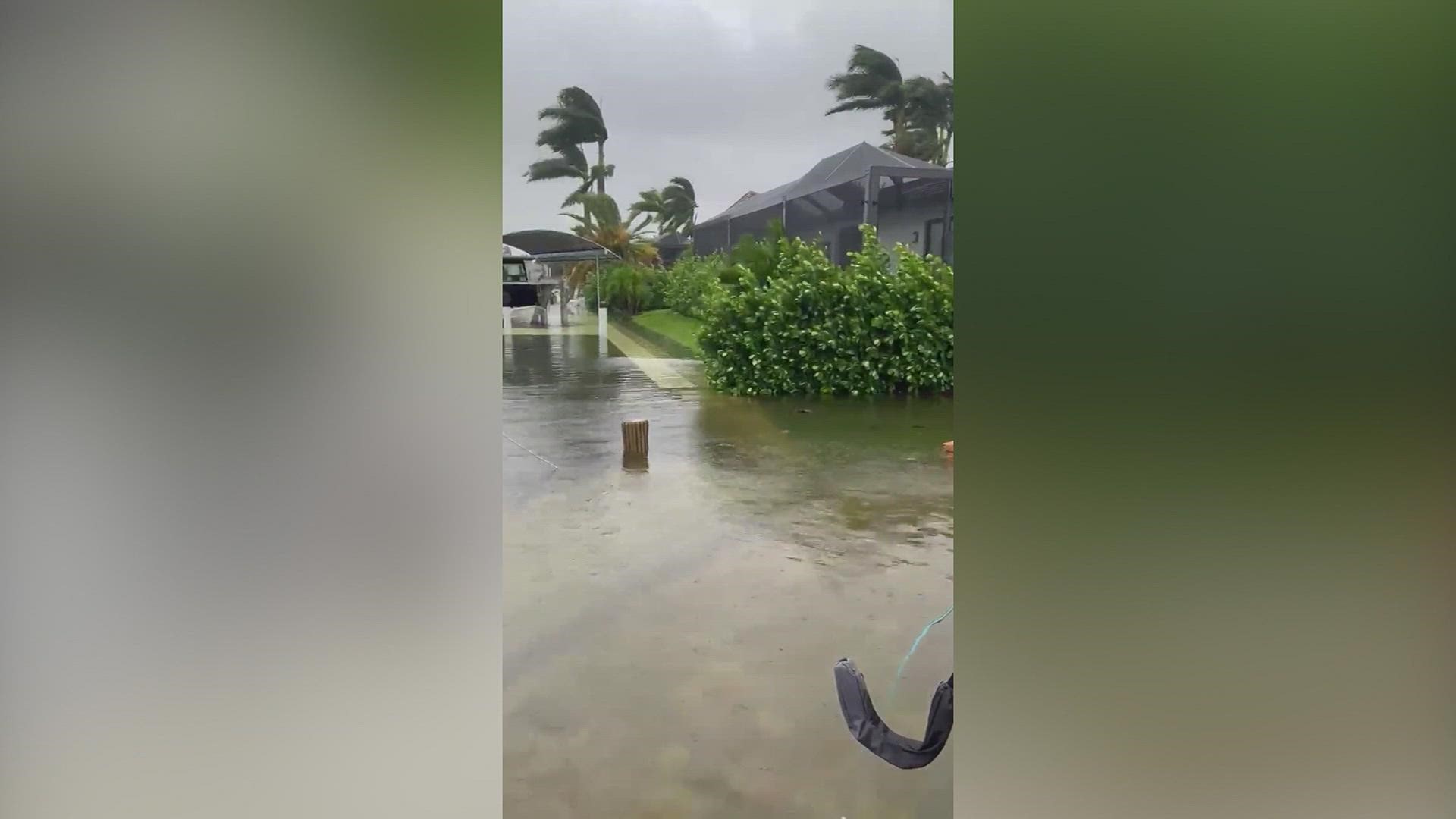 Hurricane Ian is creating a catastrophic storm surge in Florida, that's according to the national hurricane center.