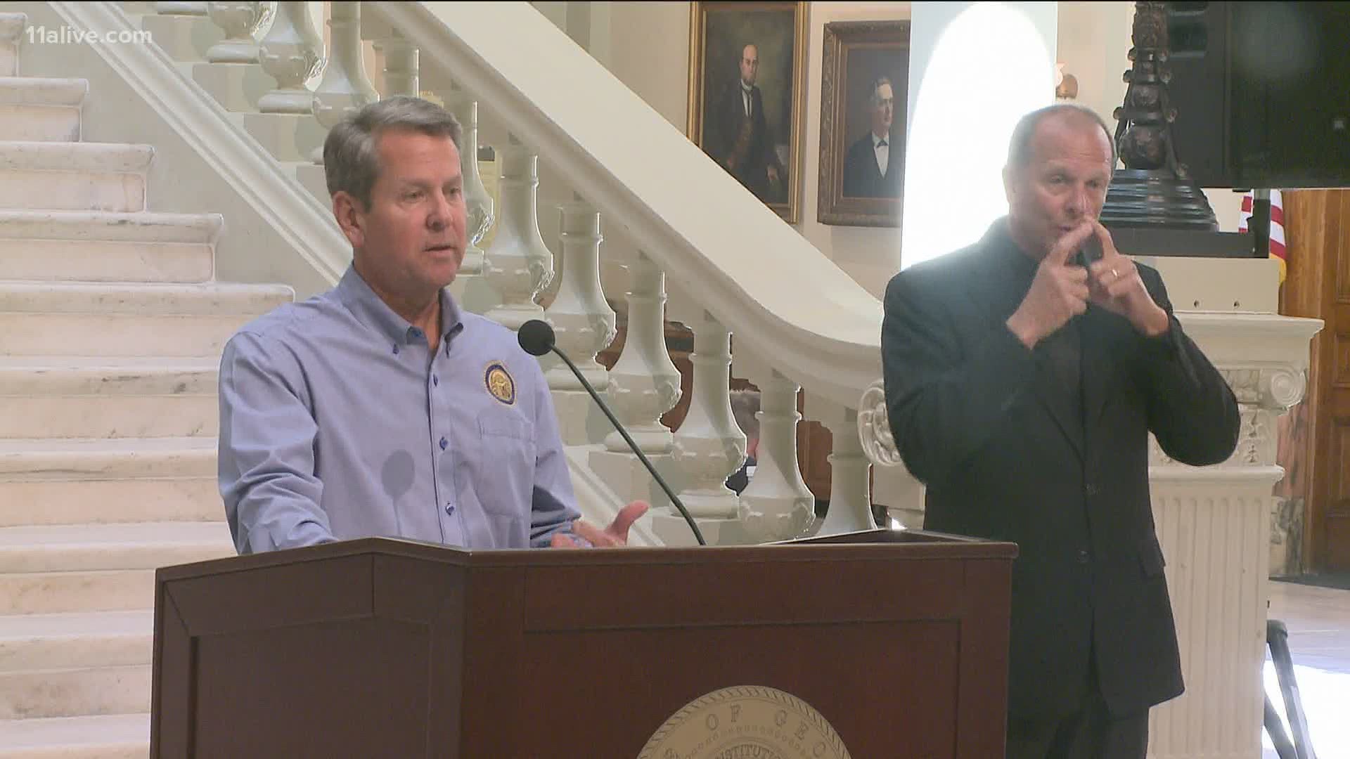 Governor Kemp, clearing up any confusion ON where he stands on the mask debate.