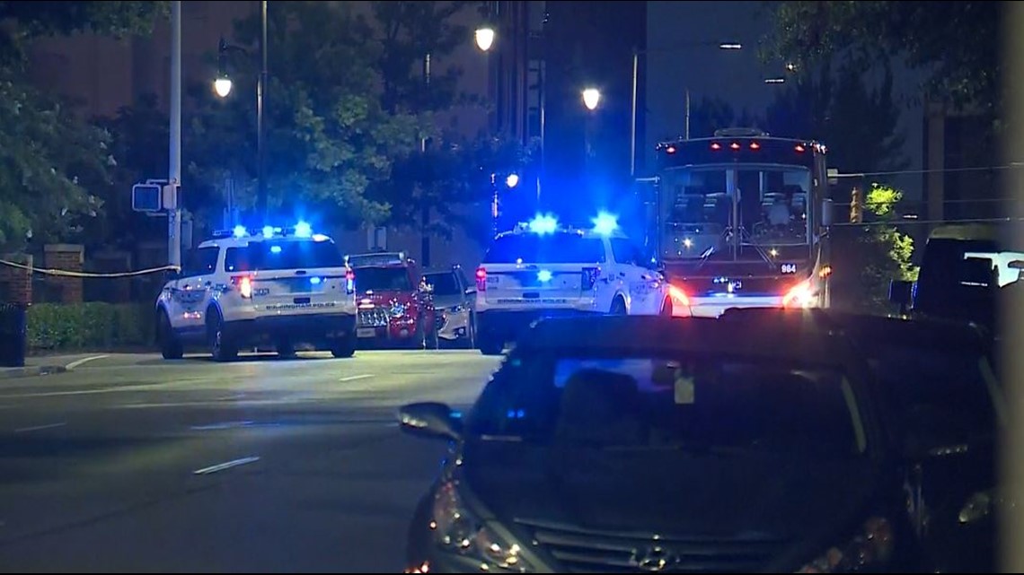 Birmingham officer shot, suspect killed in downtown shootout | 11alive.com