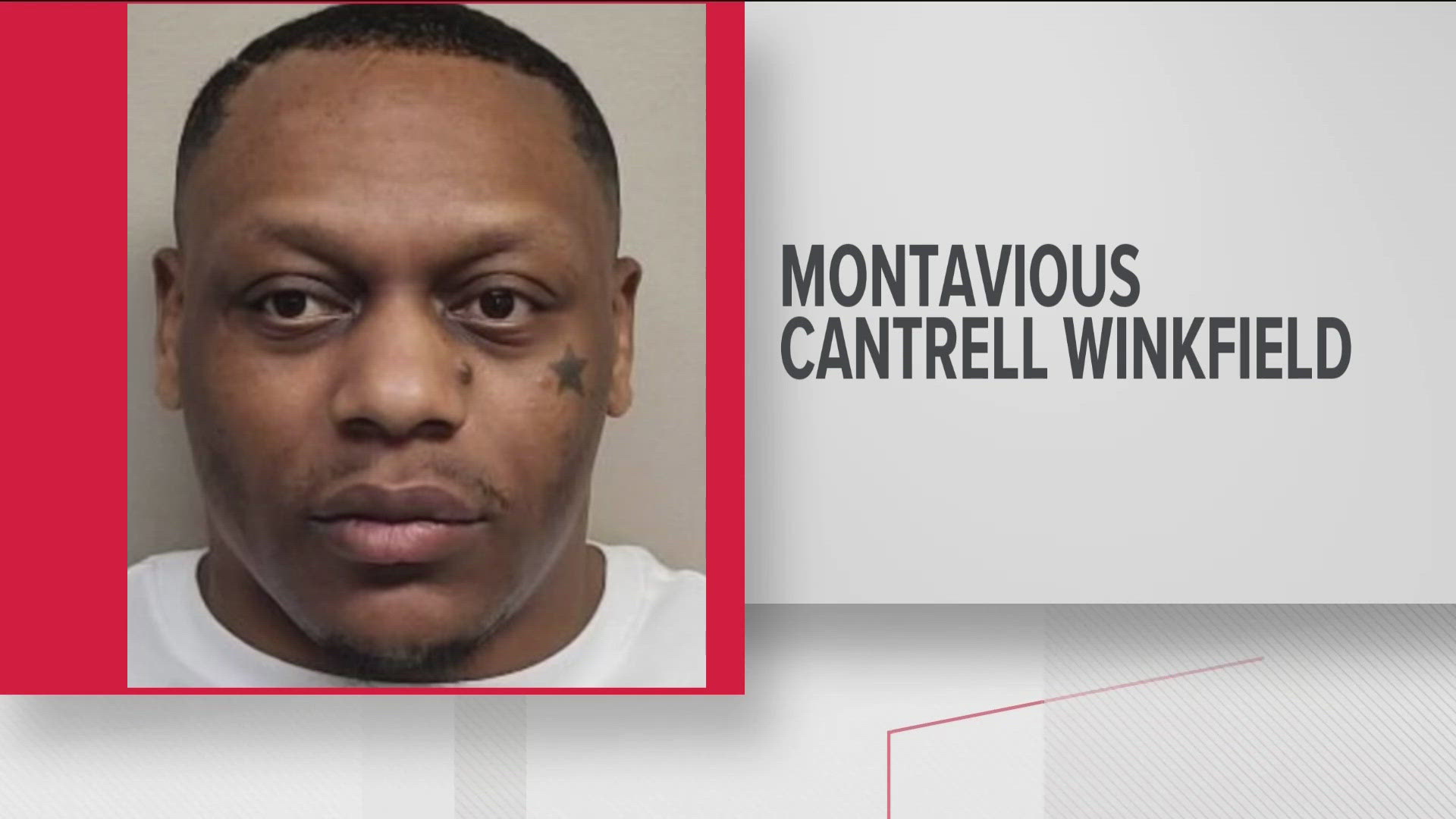 The GBI is searching for Montavious Cantrell Winkfield, who is accused of shooting at police in Toccoa.