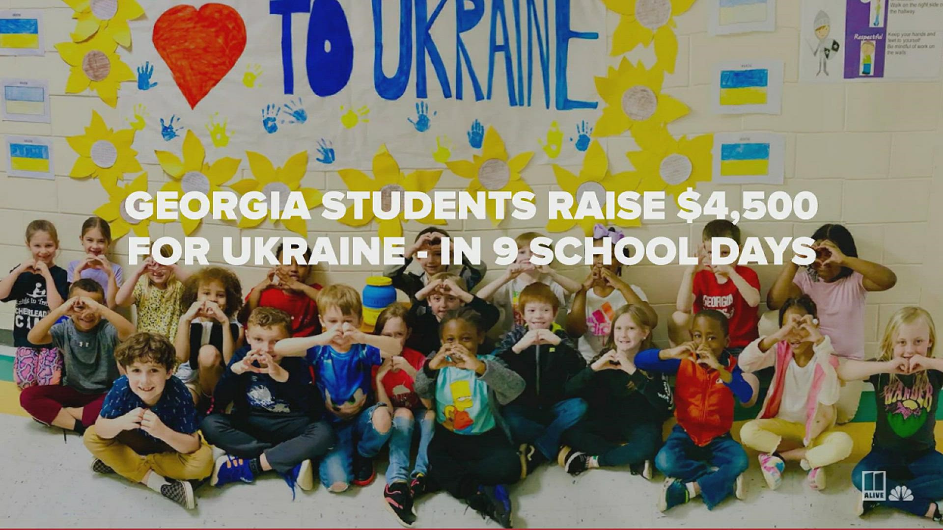 Students wanted to help Ukraine, so one class banded together to raise money for those in need.