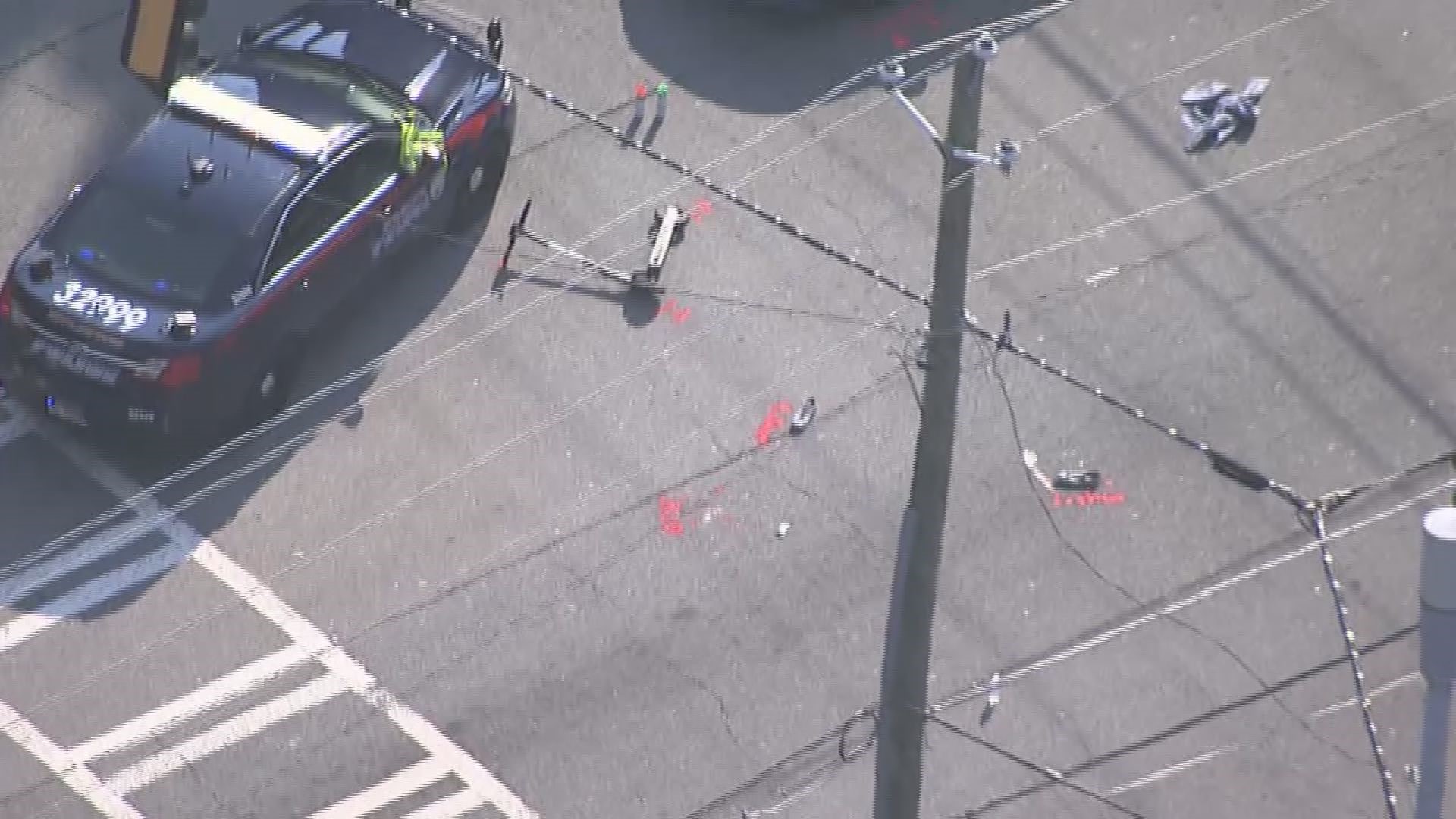 Car hits scooter at Piedmont and Ponce in Midtown