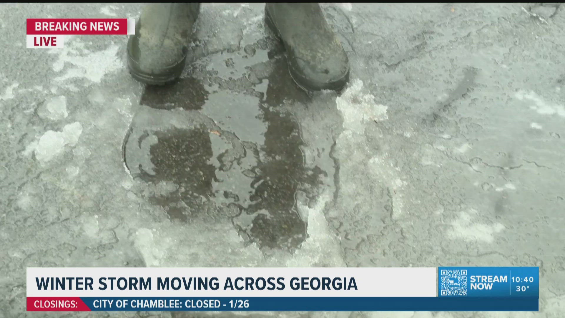 Icy, slick roads and wet conditions in Hall County | 11alive.com