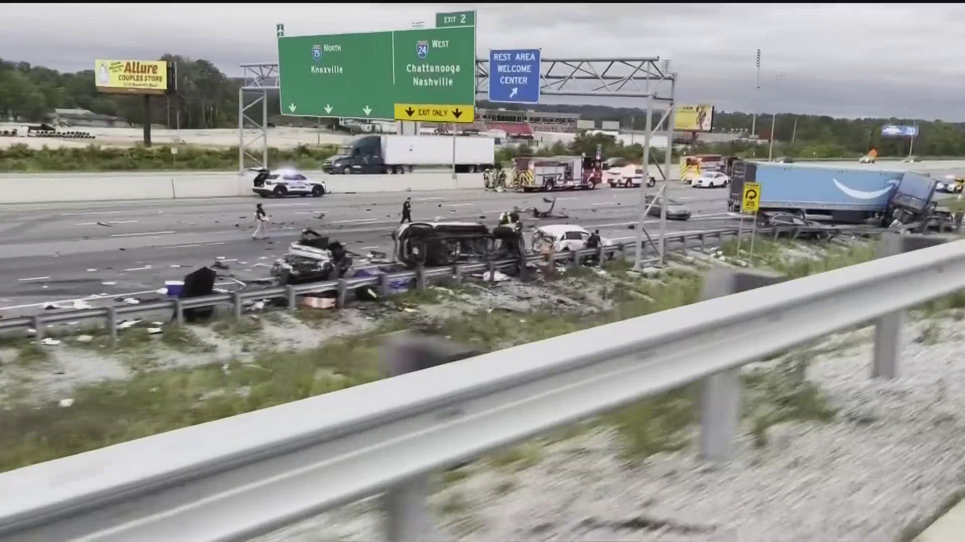 A man has been charged after a crash on I-75 involving a tractor-trailer on Sunday claimed multiple lives near the Georgia-Tennessee state line, authorities reported