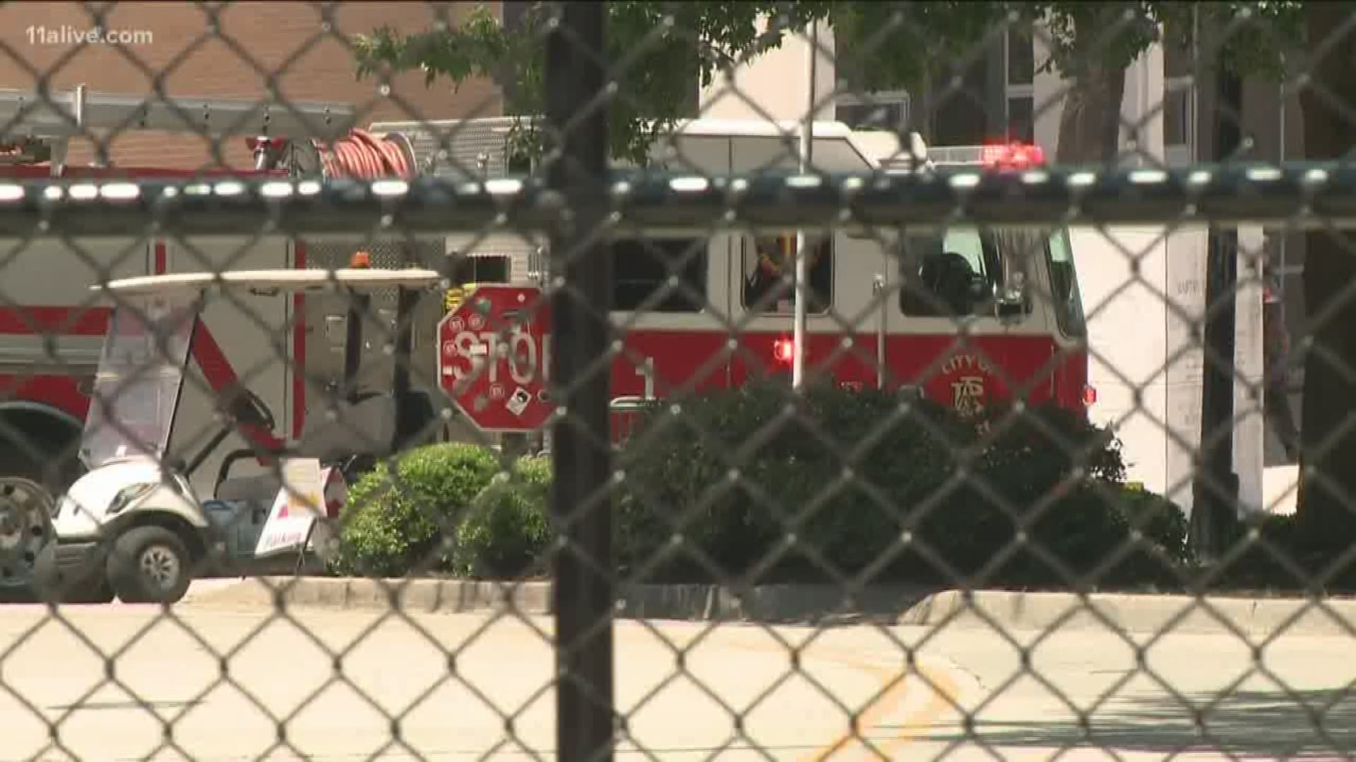 Atlanta Fire says it is treating people after a hazmat situation at the university.