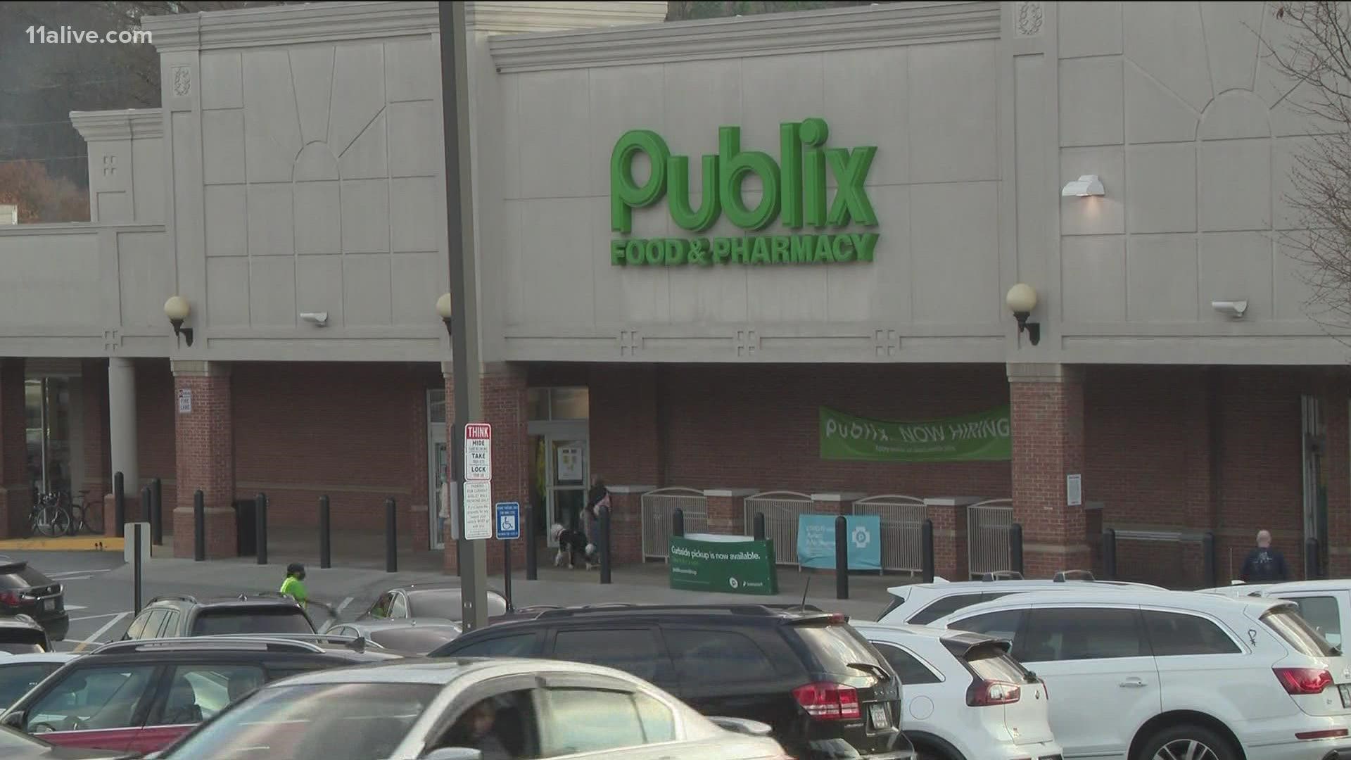 Police said they responded to 1544 Piedmont Road, which is the address of a Publix in the Ansley Mall shopping center.