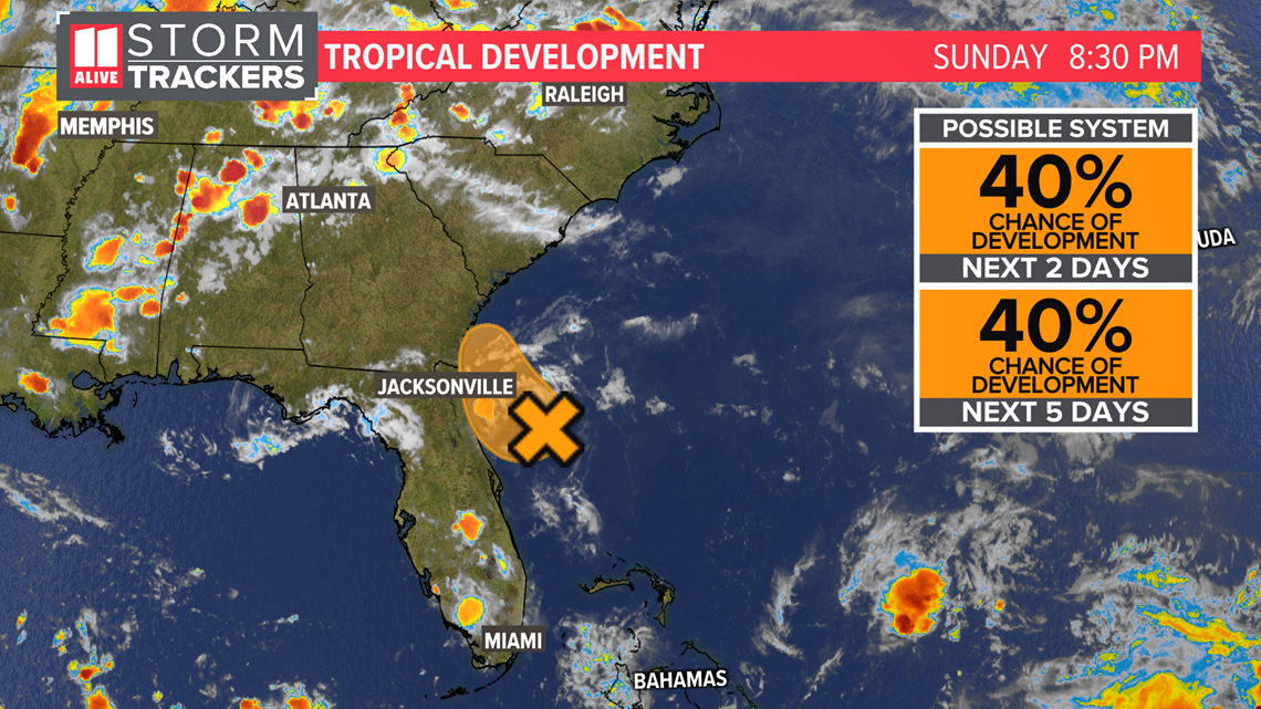 30% chance of tropical development off the Florida coast | 11alive.com