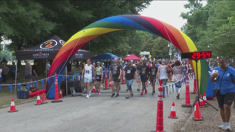 Free hugs and raising money for a good cause: Atlanta Pride Run reaches new heights this year