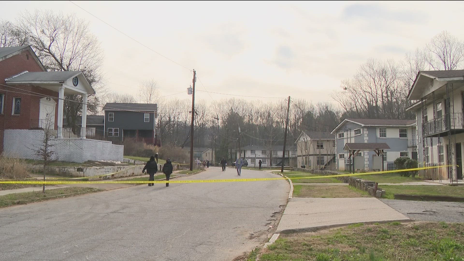 Police were dispatched to Troy Street in northwest Atlanta regarding a person down around 8 a.m. near a possibly abandoned apartment complex.