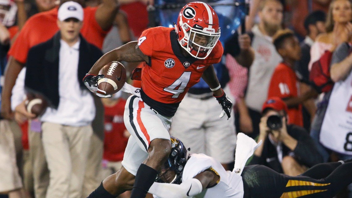 Georgia wide receiver Mecole Hardman Jr. carries on family