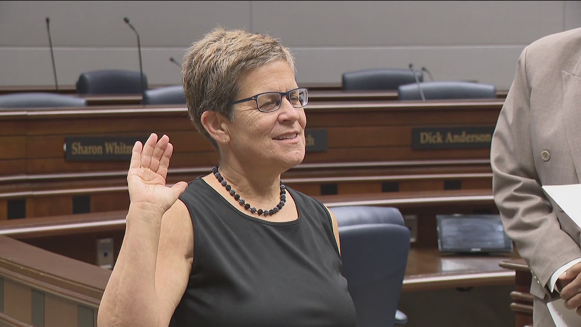 Chairwoman Cathy Woolard has resigned again from the Fulton County Board of Registration and Elections after being reappointed in April.