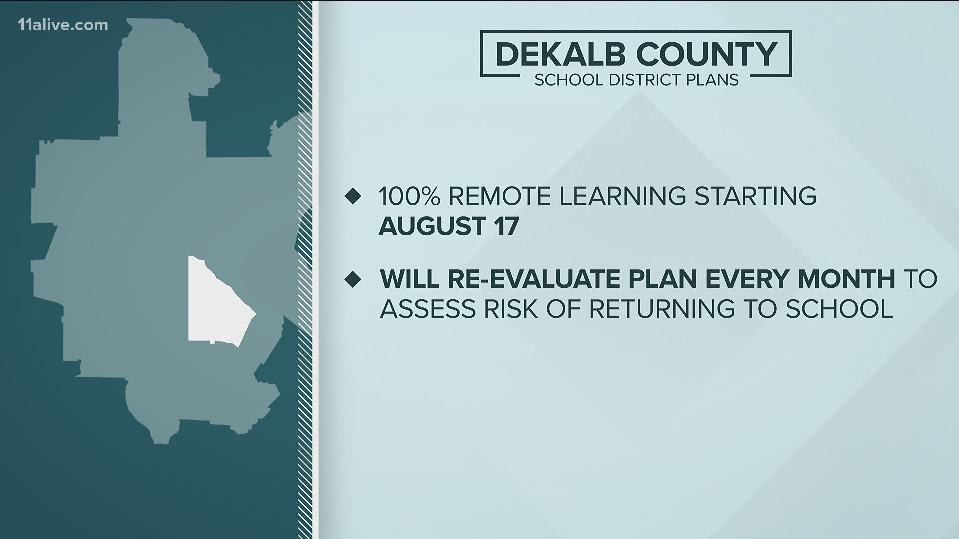 DeKalb said it's too dangerous to return to campus, at least for now.
