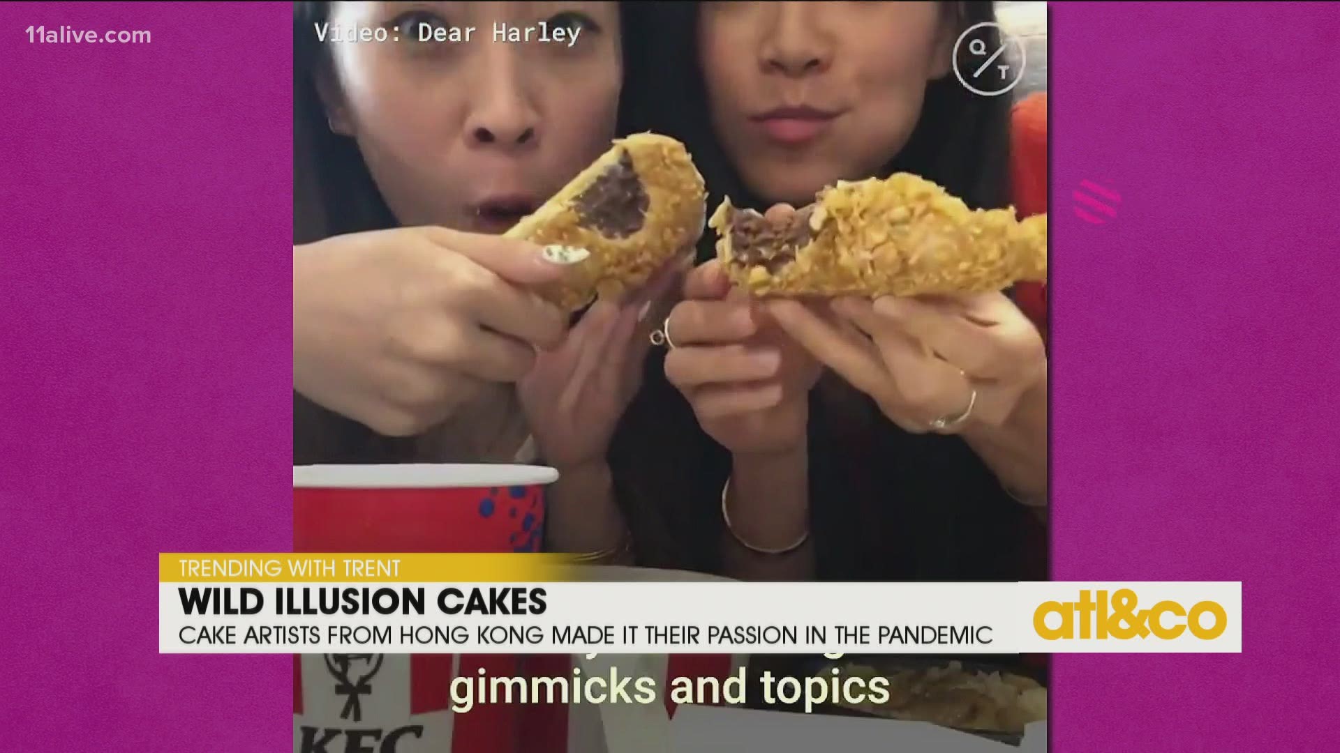 Wild illusion cakes! Trending with Trent introduces you to Hong Kong cake artists Cony and Alison from Dear Harley.
