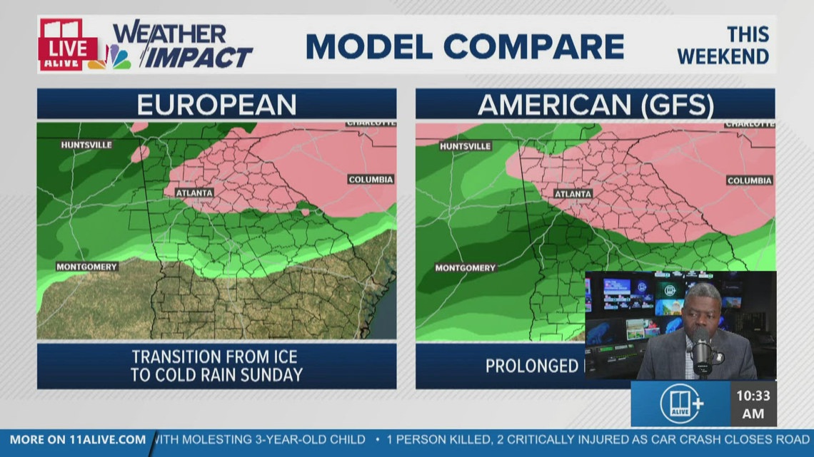 Georgia winter weather updates Friday: Ice storm warning extends to metro Atlanta