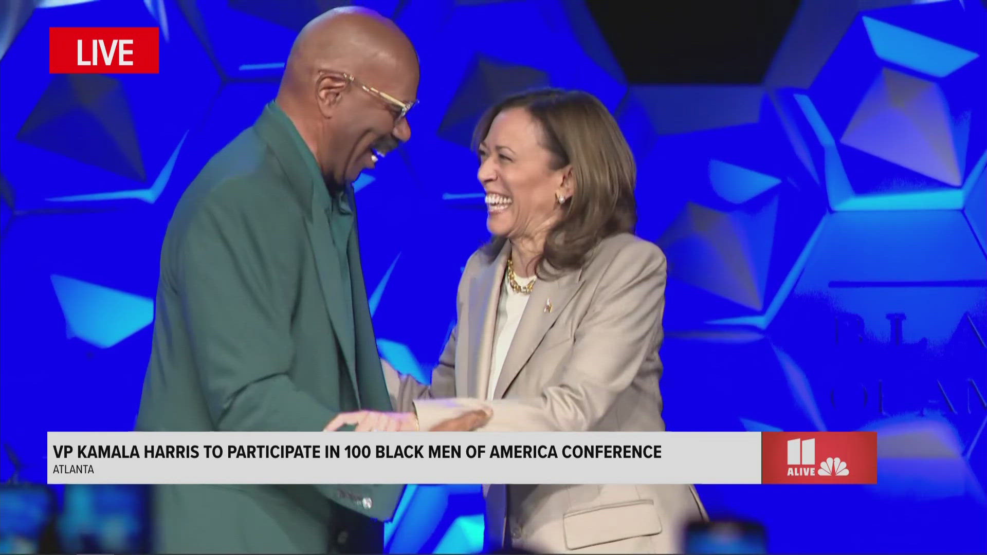 Harris will participate in a conversation at the 100 Black Men of America's 38th annual conference.