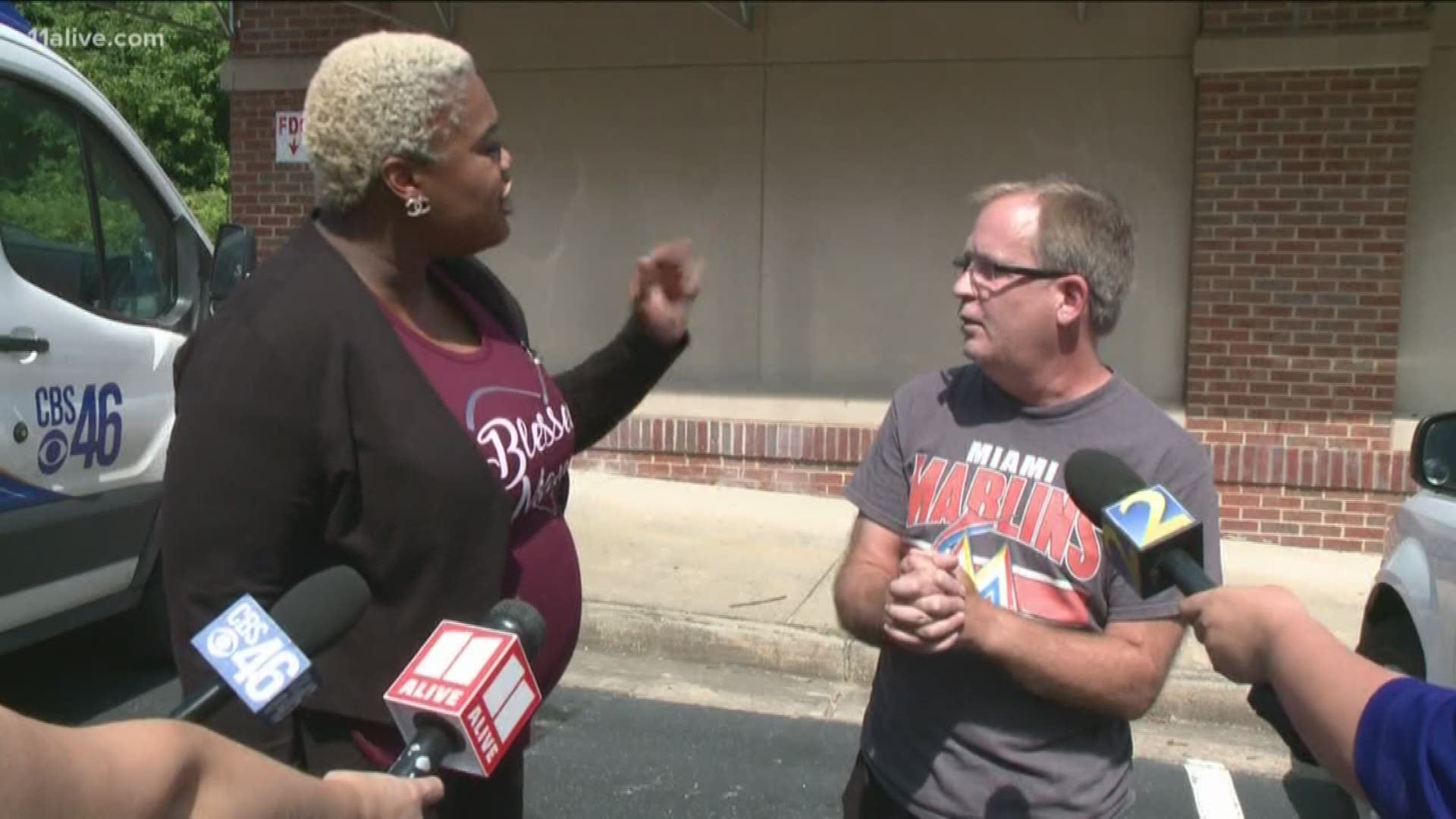 Sparkes said he did use profanity calling her a b**** but never told her to go back where she came from. Past social media posts also show he appears to be a staunch opponent of similar comments made by President Donald Trump - something he said while speaking with 11Alive.