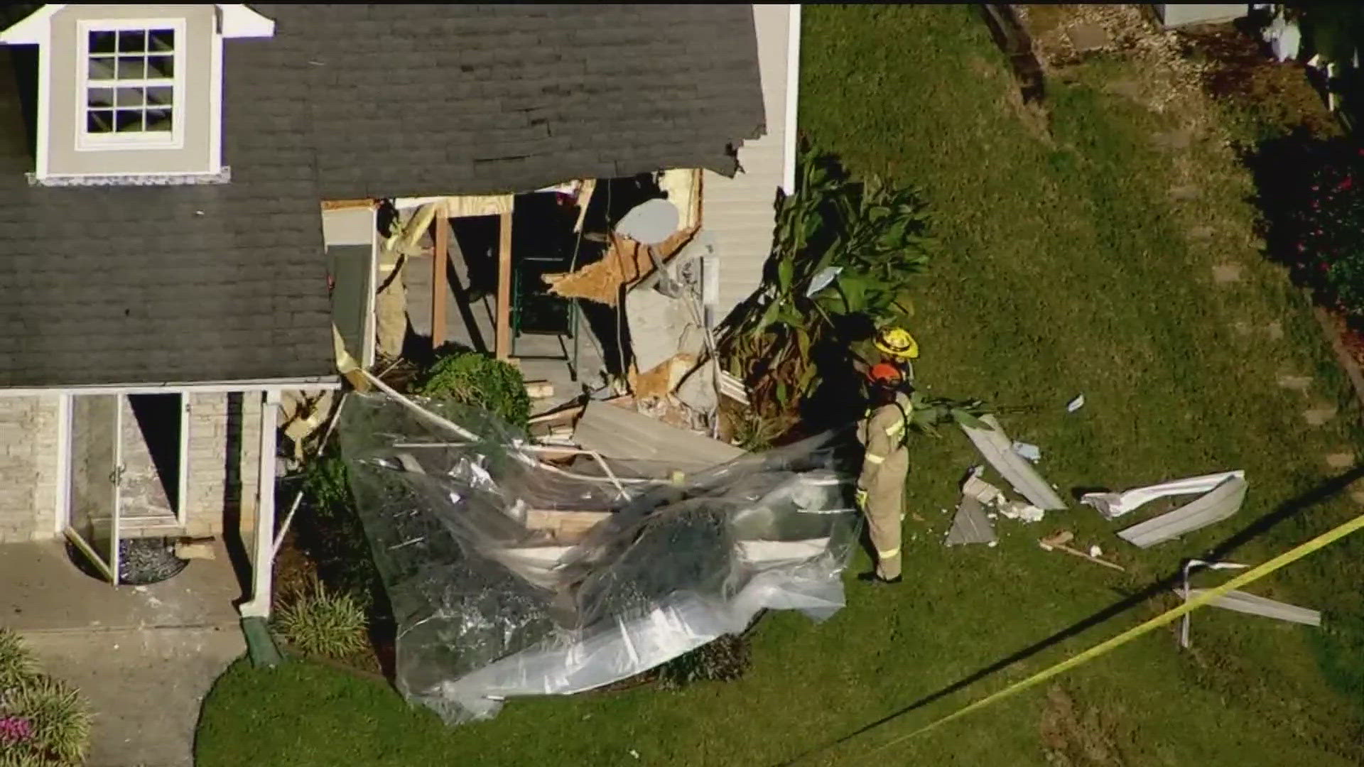 A FedEx delivery truck crashed into a home in Gwinnett County on Tuesday afternoon, according to police.