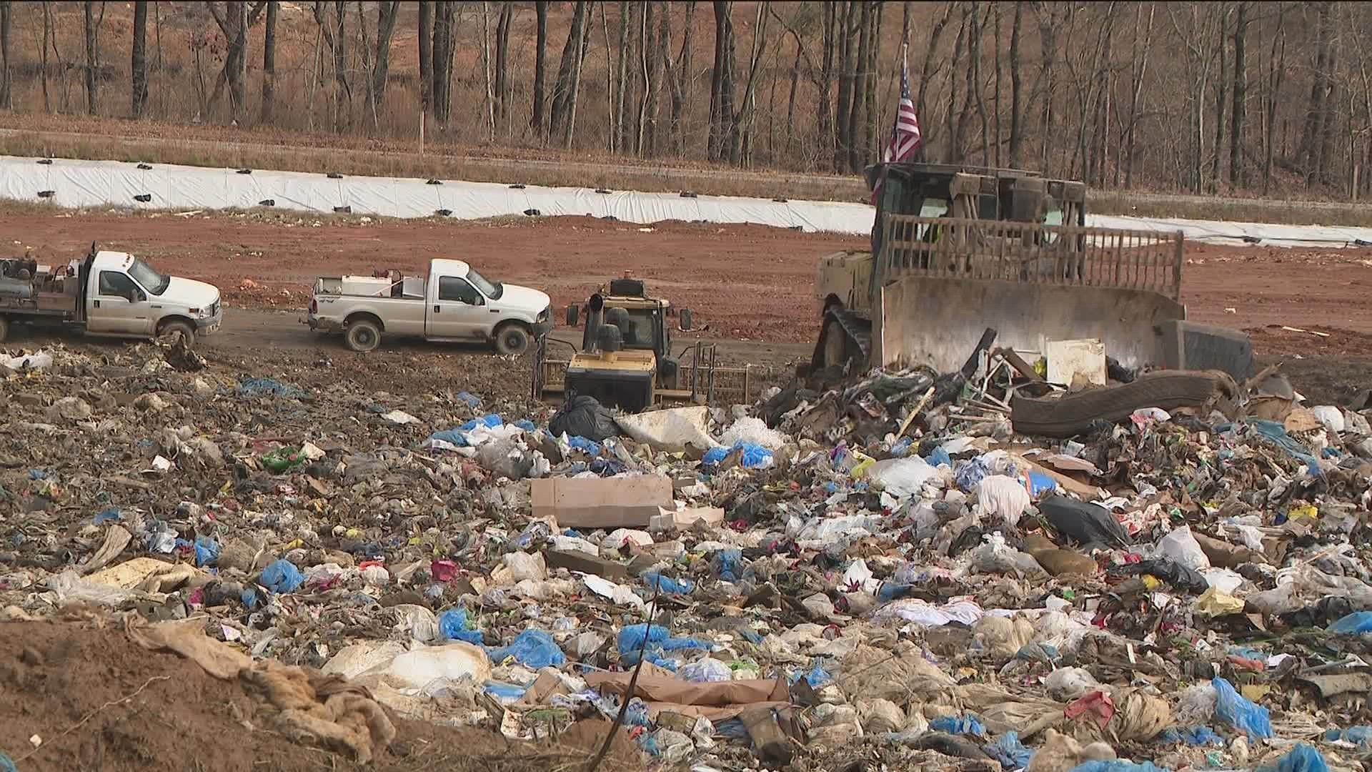 The county's garbage hauls have gotten bigger and now their landfill is almost full.