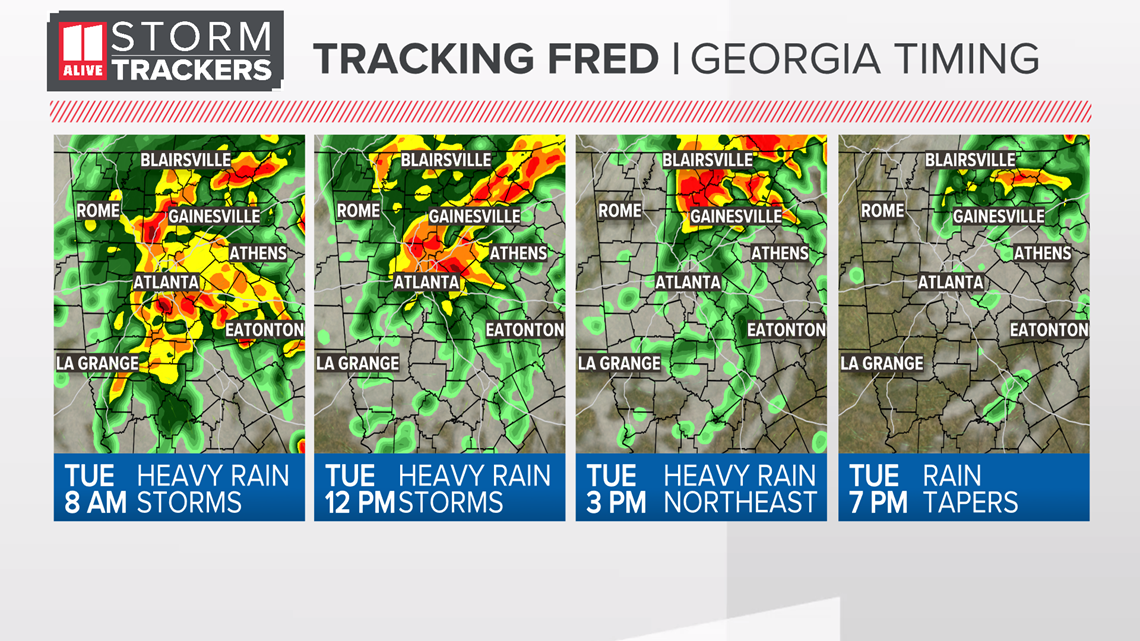 Tracking Fred's impact on Georgia - Vimarsana News