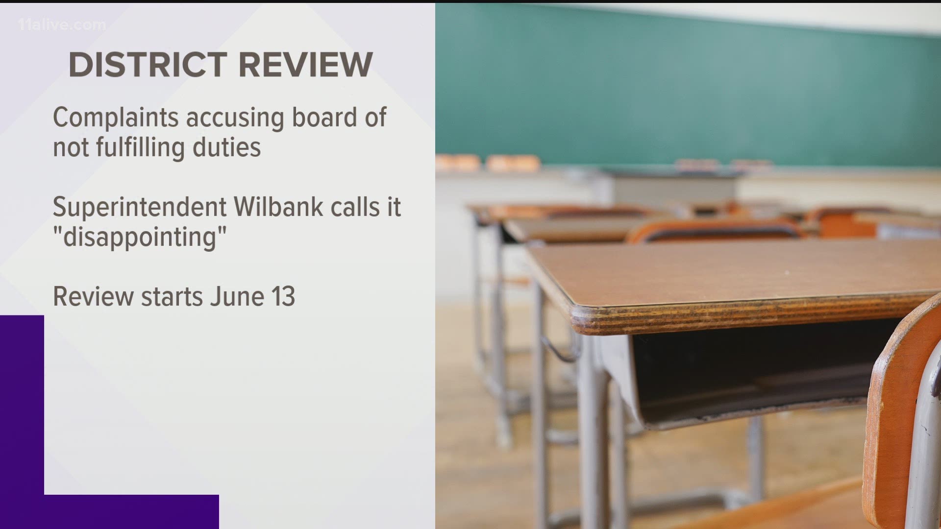 "I had warned our School Board that this was a possibility. Despite our best efforts to respond to Cognia’s initial questions," said Superintendent J. Alvin Wilbank.