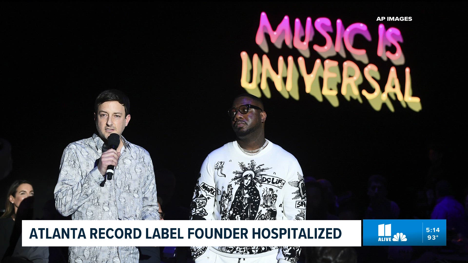 A founder of a well-known Atlanta record label is in the hospital ...