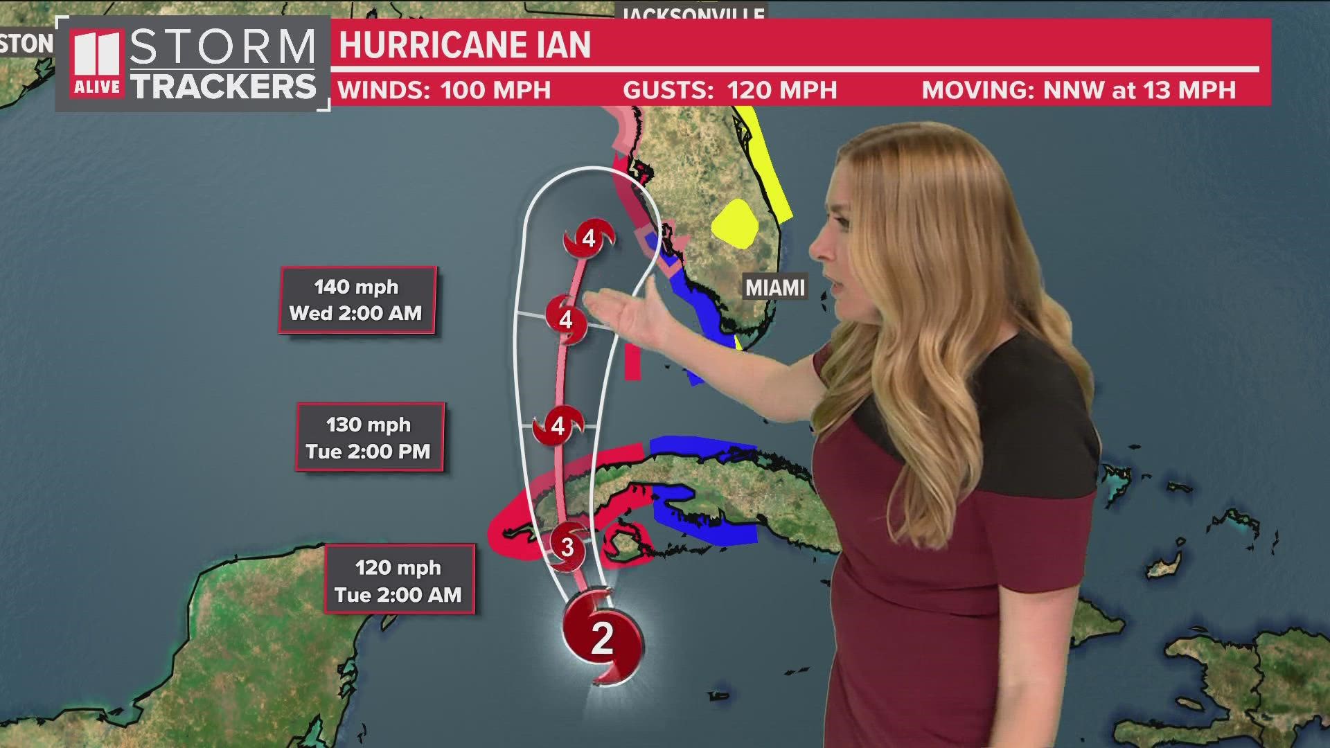 Monday 7 P.m. Update | Hurricane Ian: Path And Track Of Hurricane ...