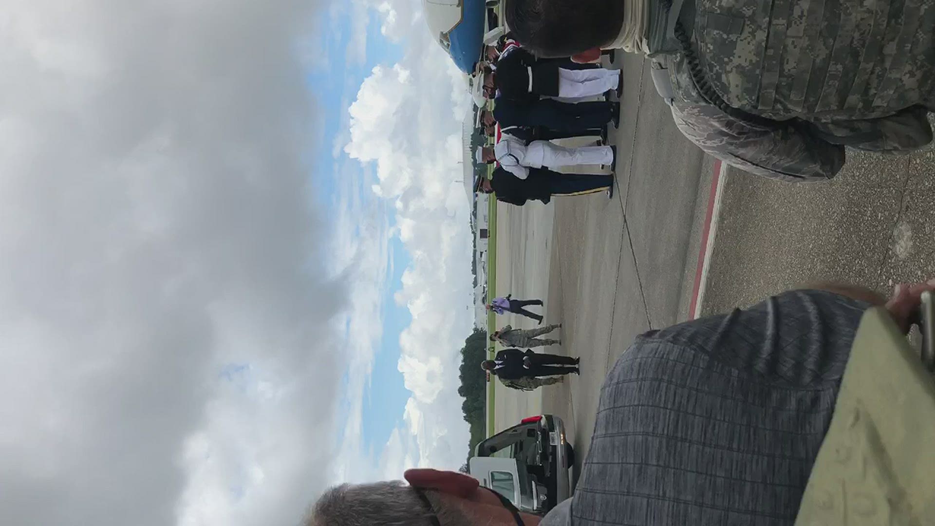 Congressman John Lewis arriving at Dobbins Air Reserve Base
Credit: Thomas Ransby