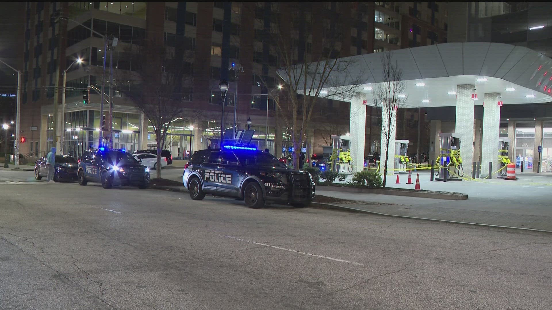 The RaceTrac gas station that recently closed is just right around the corner from the address of Saturday night's shooting.o