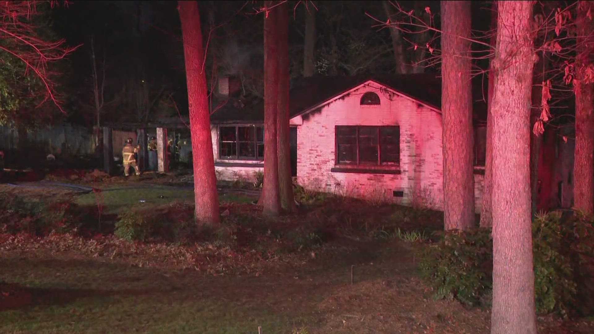 The fire broke out before 6:30 a.m. at a home on Dering Circle.