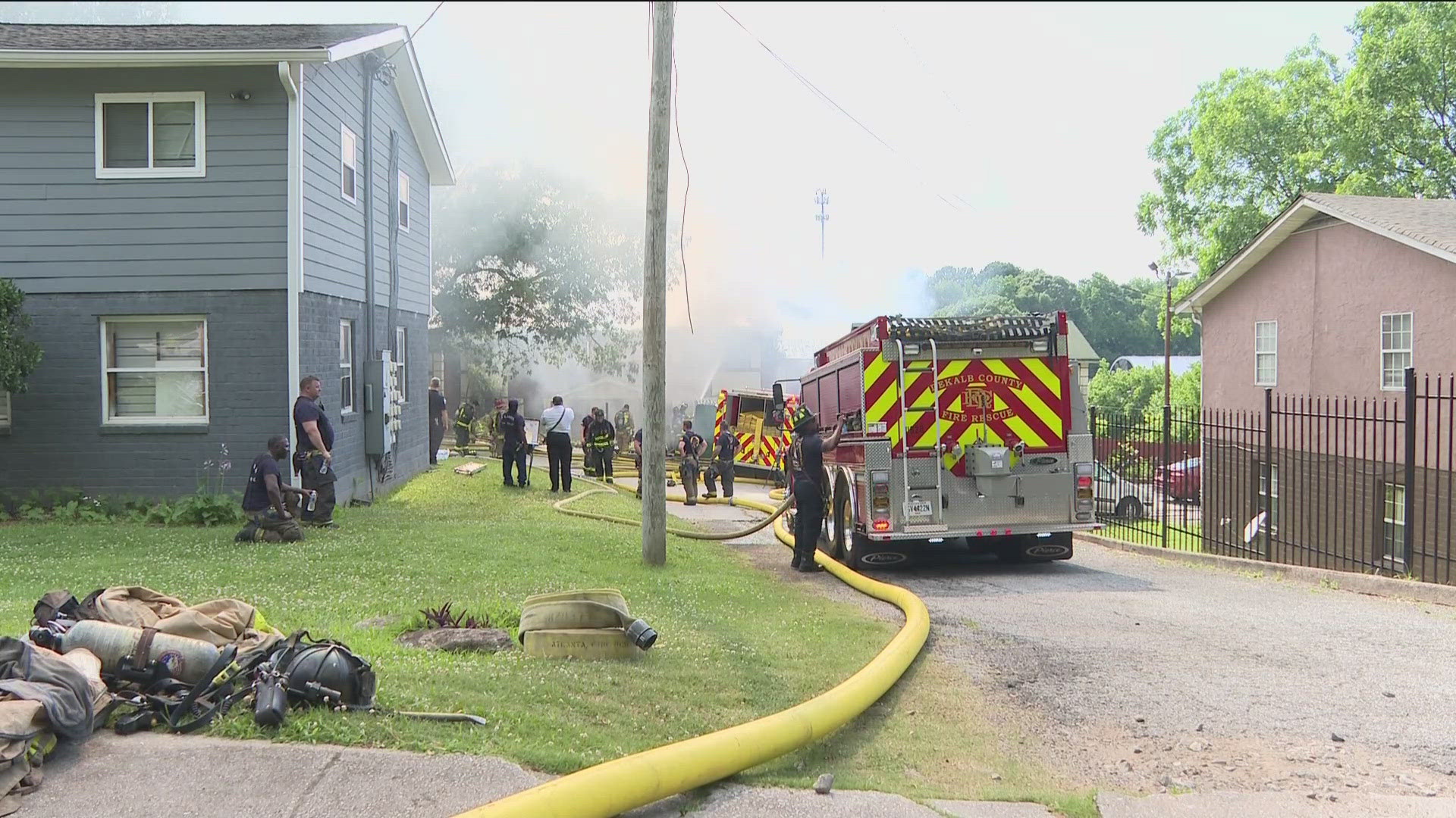 In one case, firefighters faced challenges with water supply in extinguishing an abandoned house fire. And the city continues making progress in restoration.
