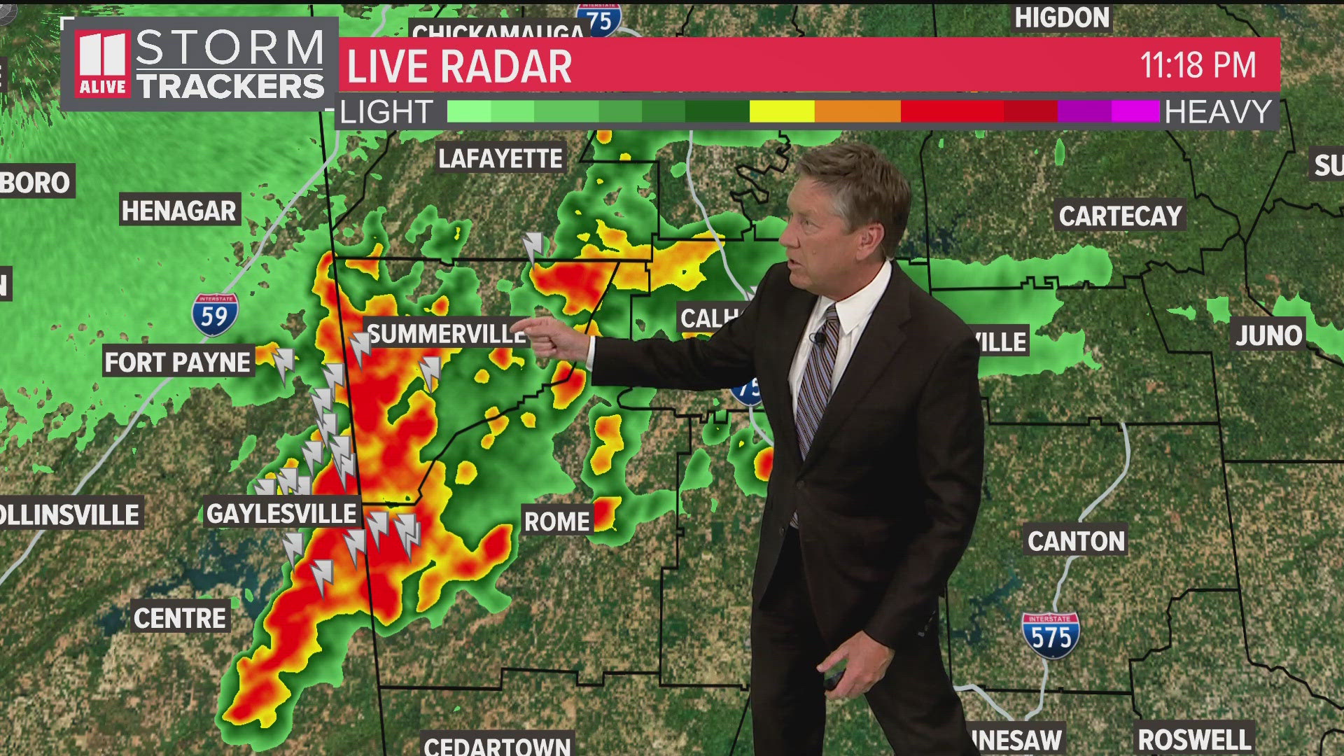 11Alive is tracking rain as it moves through metro Atlanta and north Georgia this week.