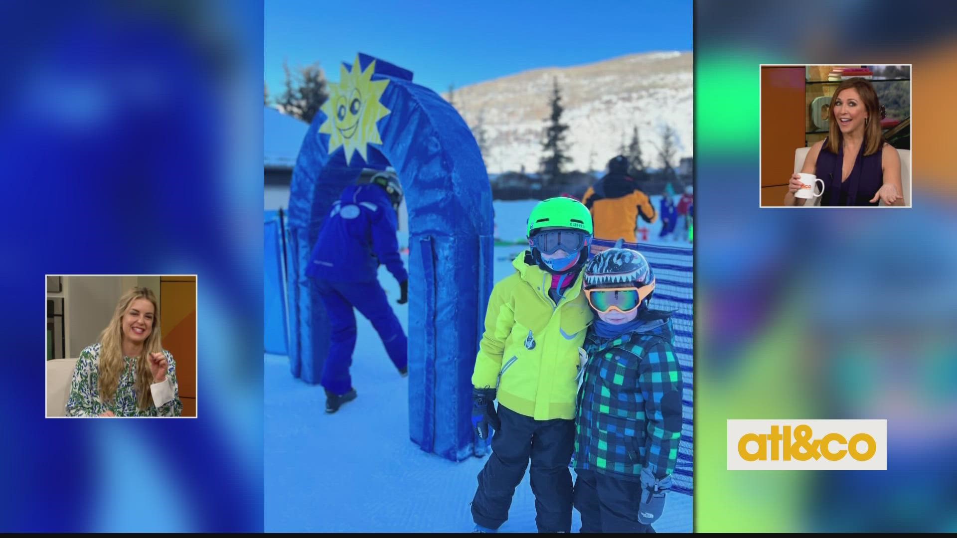 Cara and husband Lee took the kids on their first family ski trip.