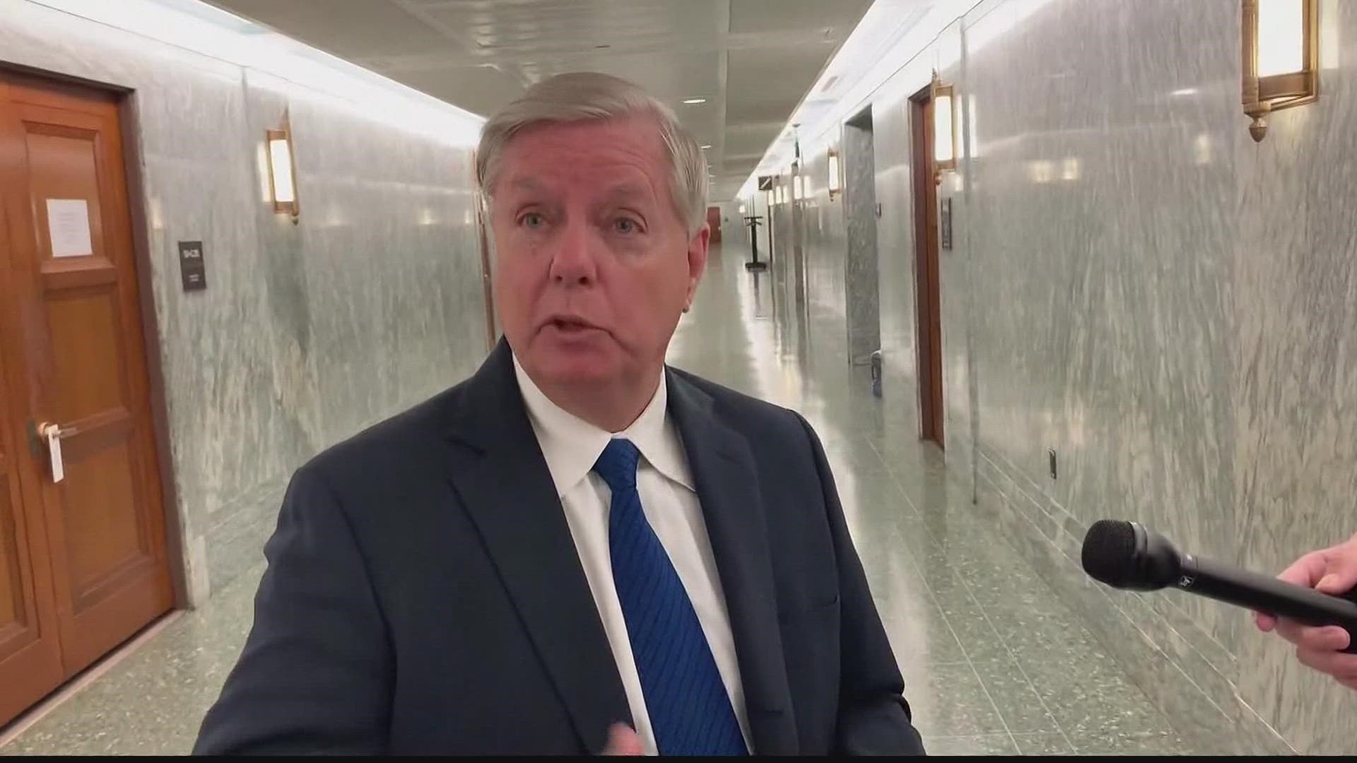 The hearing was held Wednesday, with Judge Leigh Martin May asking Sen. Lindsey Graham's attorneys for a further briefing on the arguments - due by noon on Thursday.