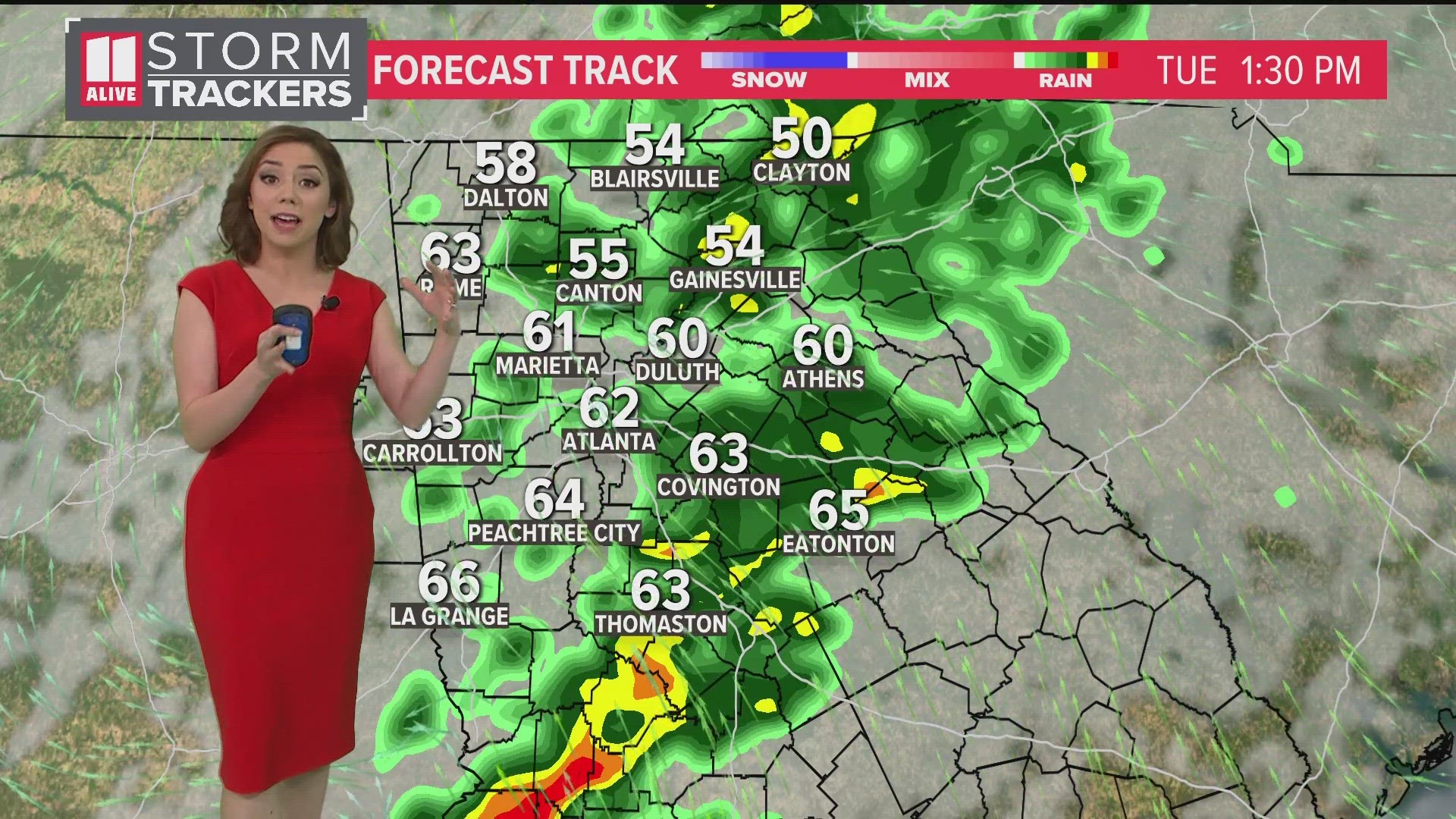 Timeline | Here's when showers and storms move back into north Georgia ...