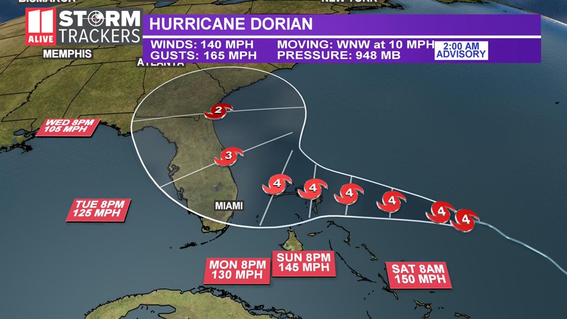 Dorian hurricane spaghetti models, forecast maps and more | 11alive.com