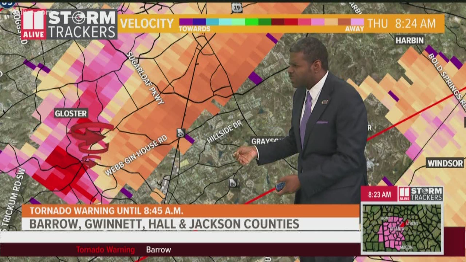 Tornado warnings issued for several metro Atlanta counties