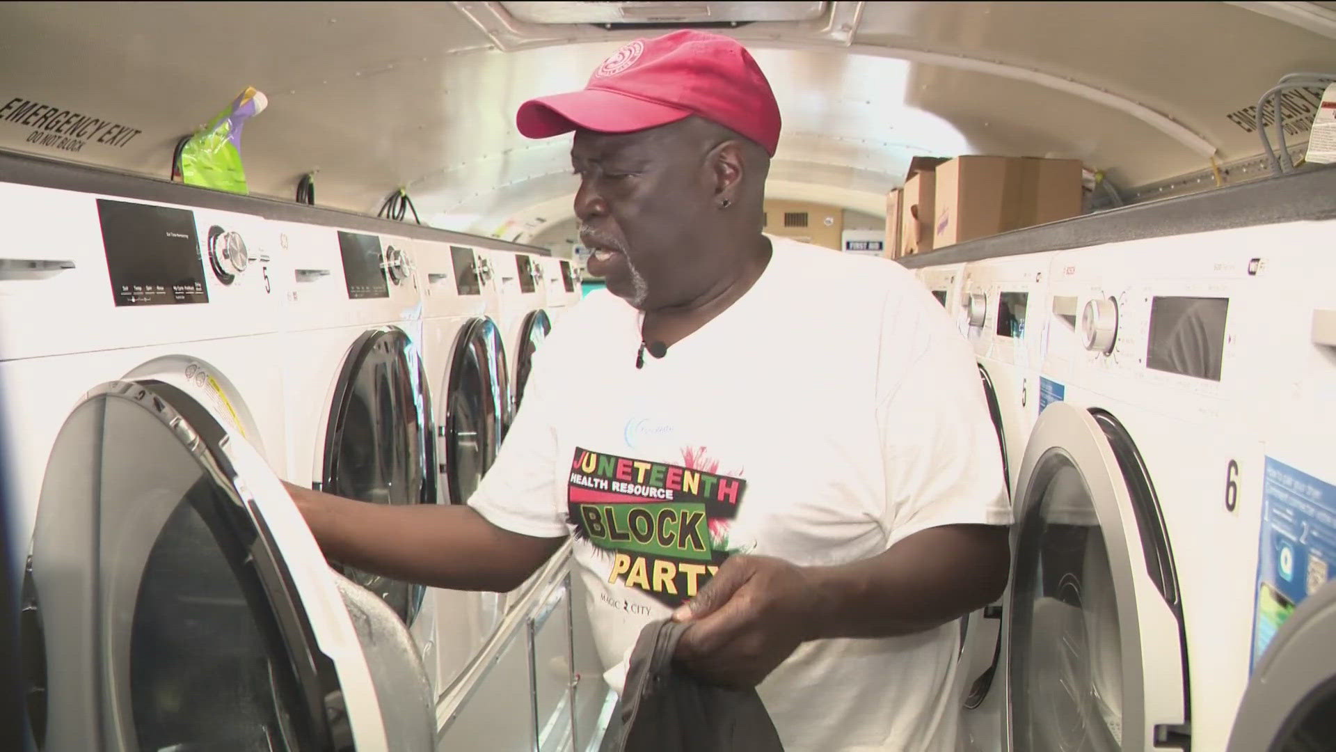 A retired Atlanta man is using his time and effort to provide unhoused people with access to basic needs like showers, laundry and more.