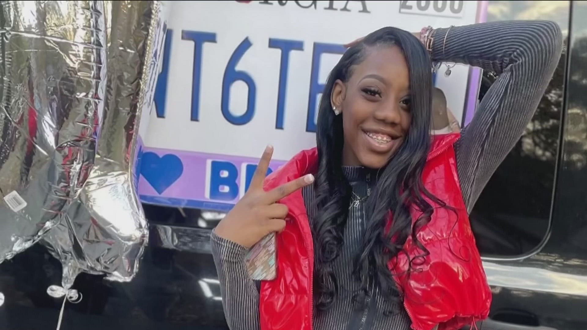 Family and friends who loved Bre'Asia Powell gathered in a sea of balloons to honor the 16-year-old.