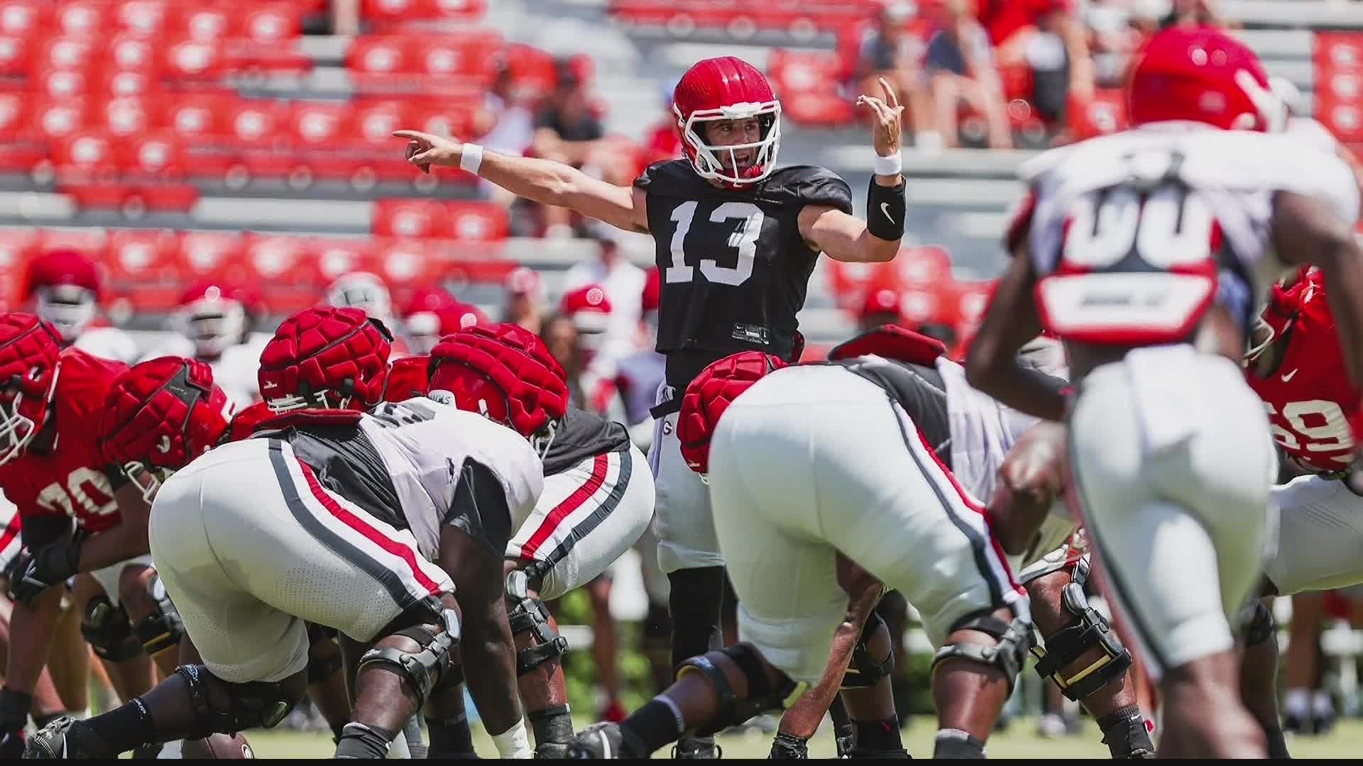 The Bulldogs finished their second fall scrimmage Saturday. Coach Kirby Smart said he saw some growth out of the leaders of his team on the field.