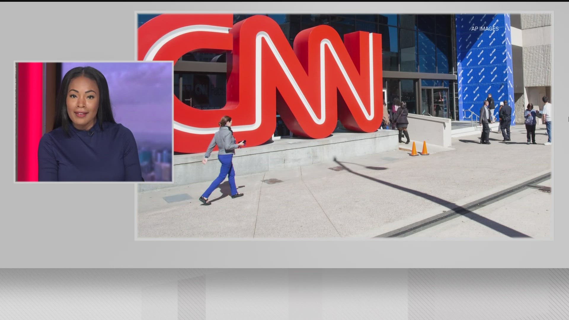 The large sign in front of the CNN Center had been one of the last reminders of the media giant's imprint on Downtown Atlanta but it was taken down on Monday.