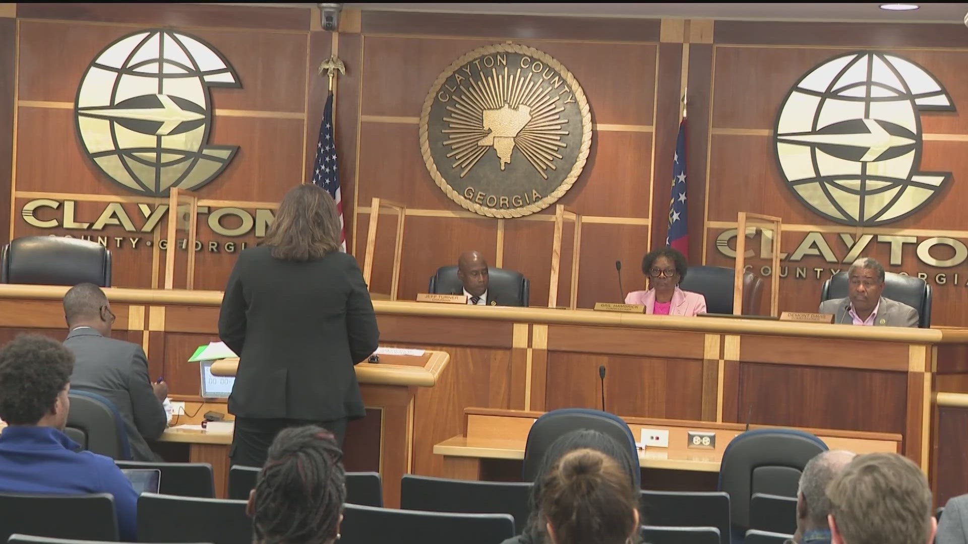 Clayton County commissioners rejected a funding plan Tuesday evening to make improvements inside the Clayton County Jail.