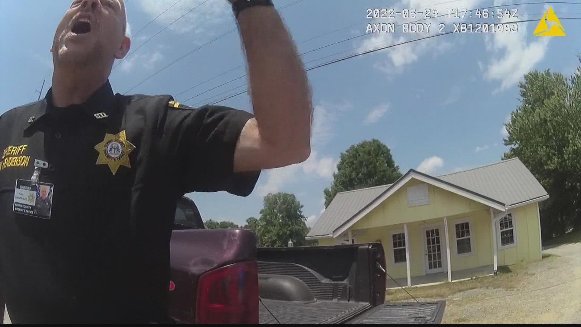 The heated argument was caught on body camera video.
