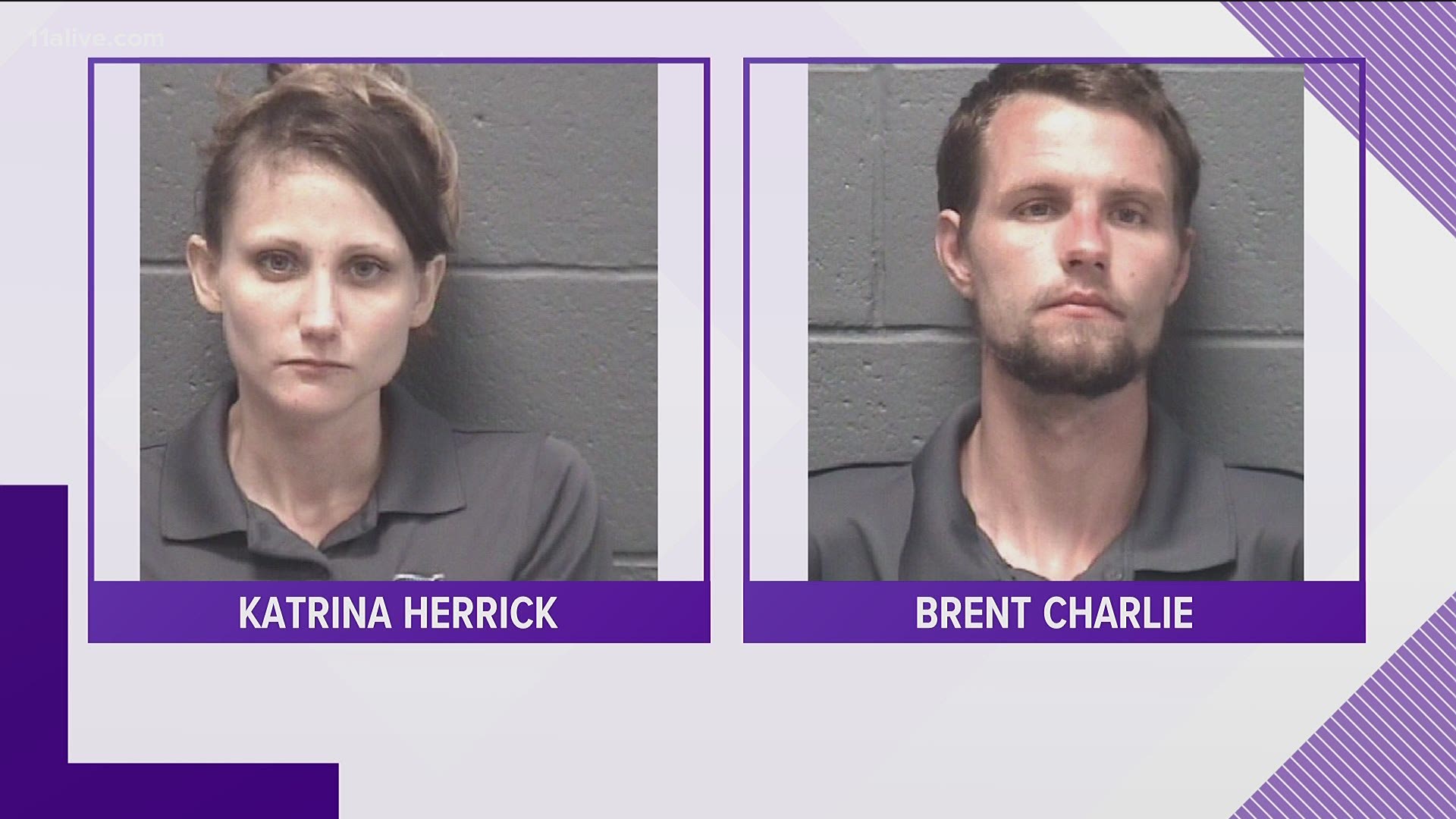 Authorities said they found several bags of meth in the suspects' car.