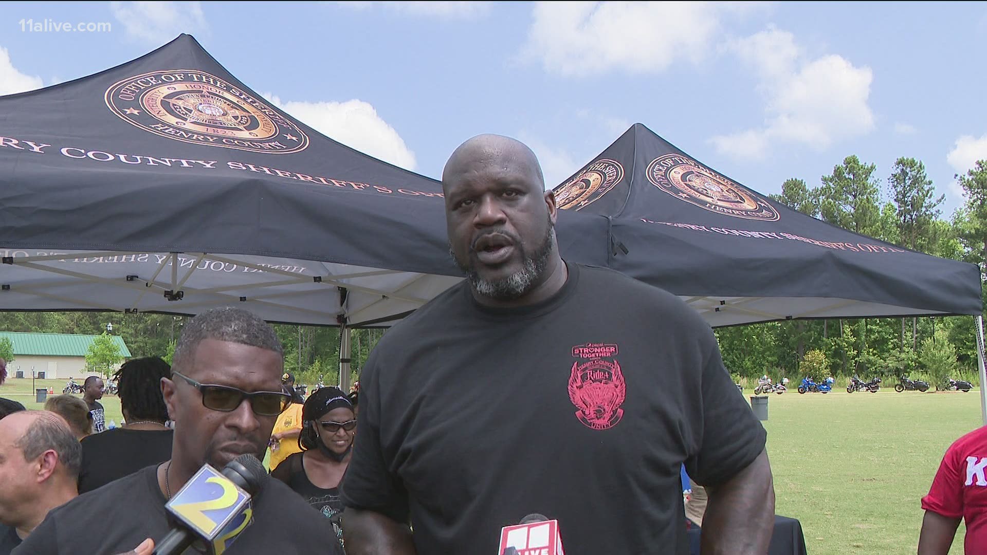 The event was part of an ongoing partnership between Shaq and the Henry County Sheriff's Office.