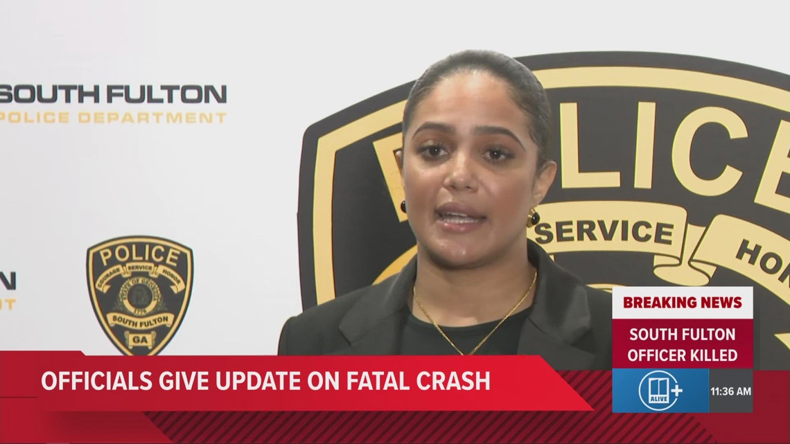 South Fulton officer killed in crash | Full press conference | 11alive.com