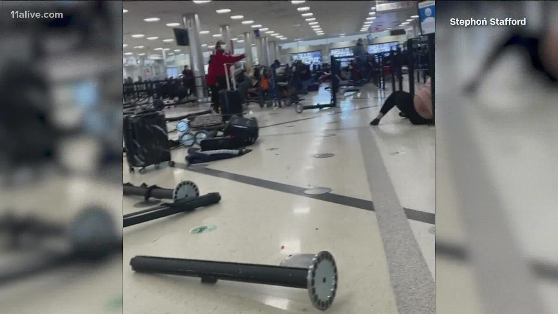 Atlanta airport gun scare 911 calls