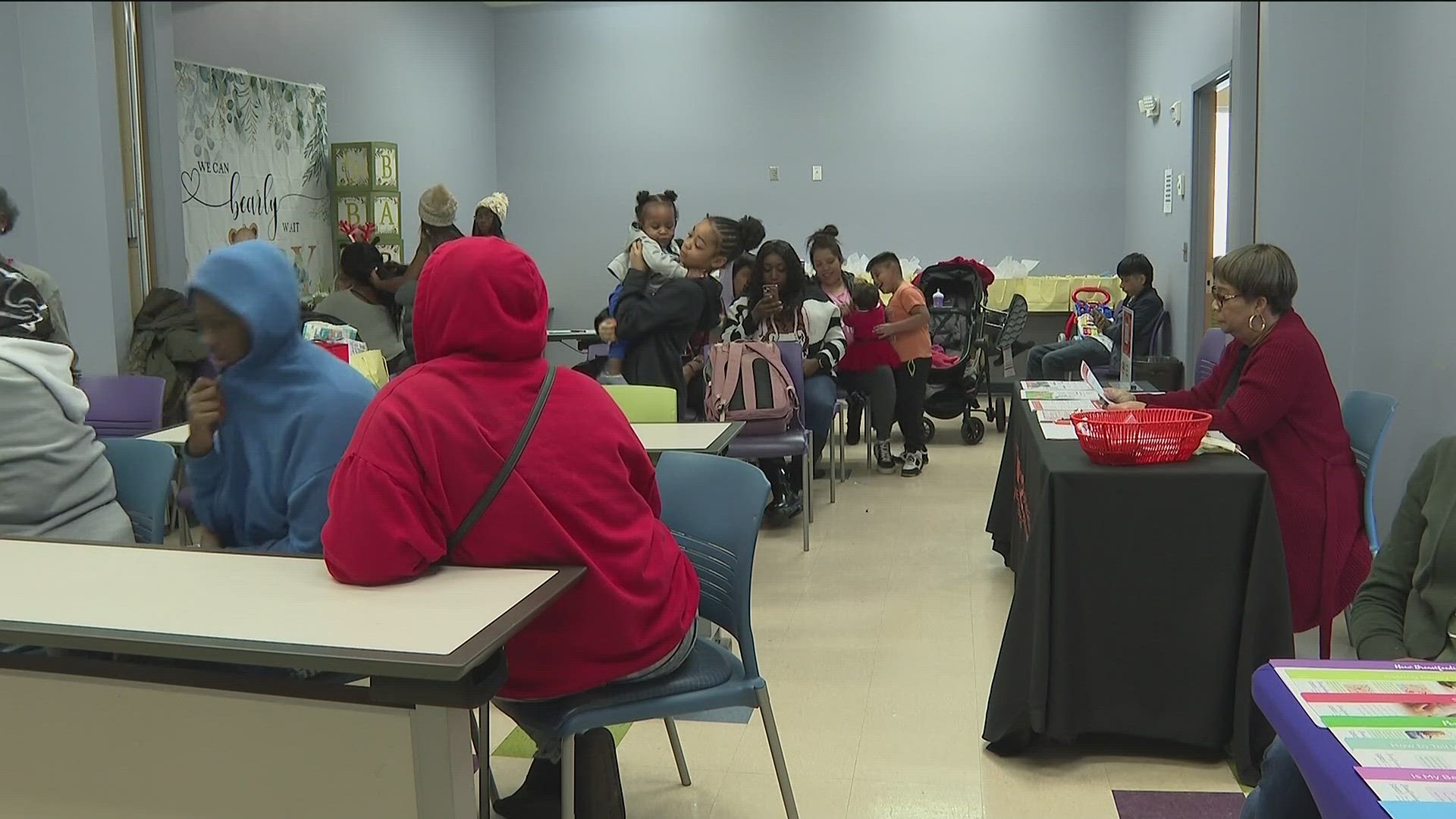 On Saturday, the "Mom Dynasty Community Baby Shower kicked off at Oak Hill Child, Family and Adolescent Center in Atlanta.