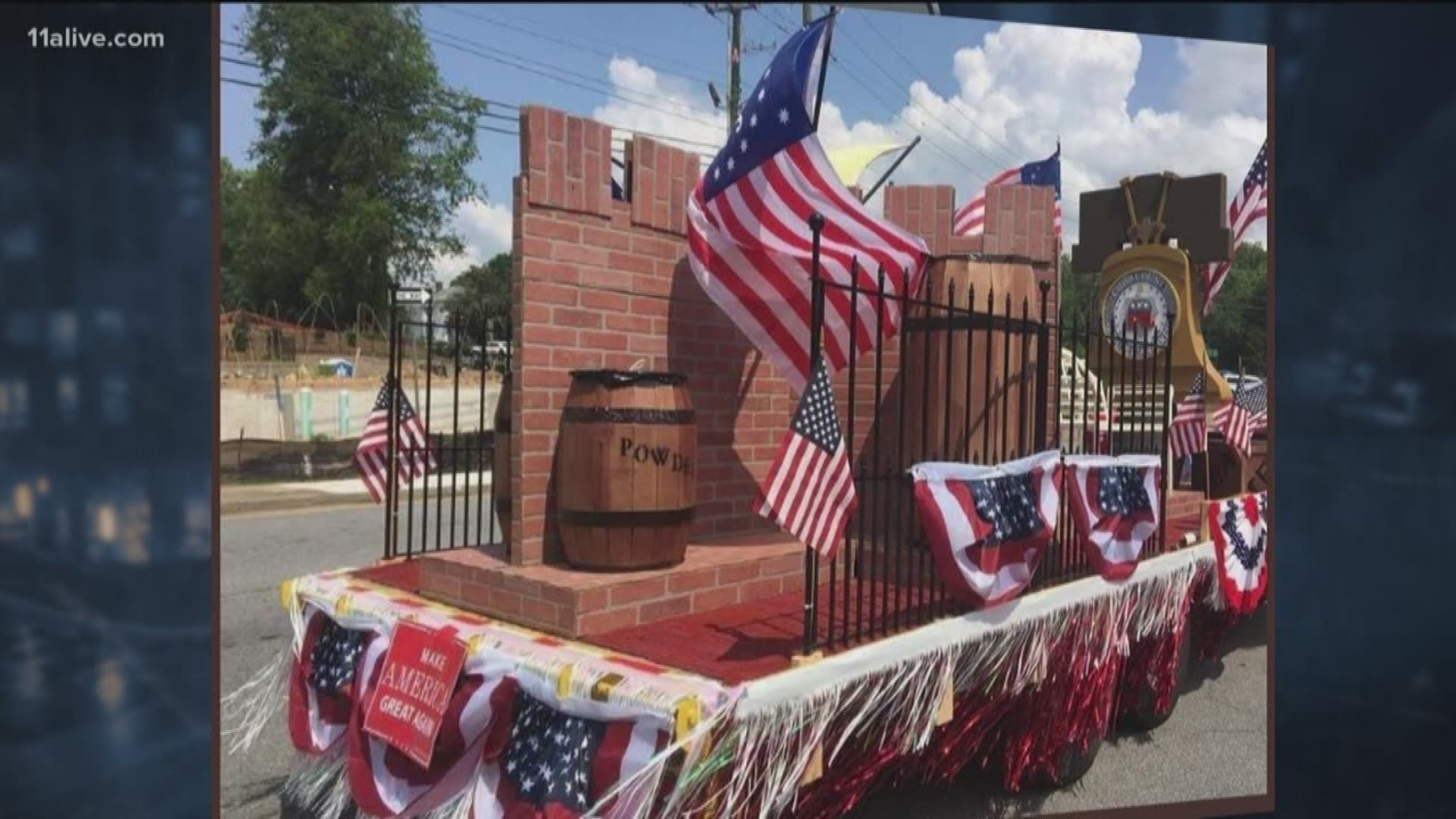 Controversy surrounds politicallycharged float in Marietta July Fourth